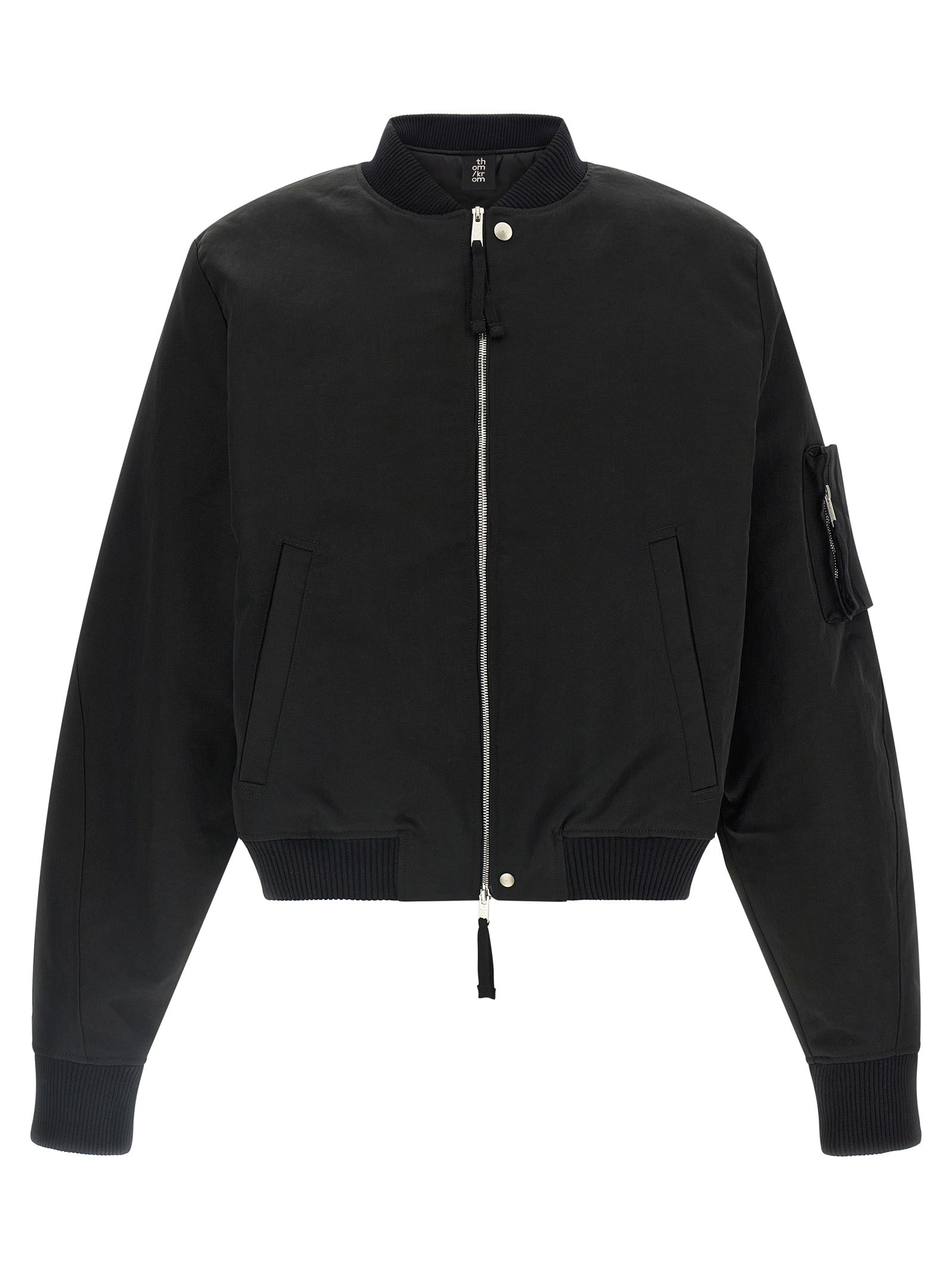 Thom Krom Black Recycled Polyamide Men's Bomber