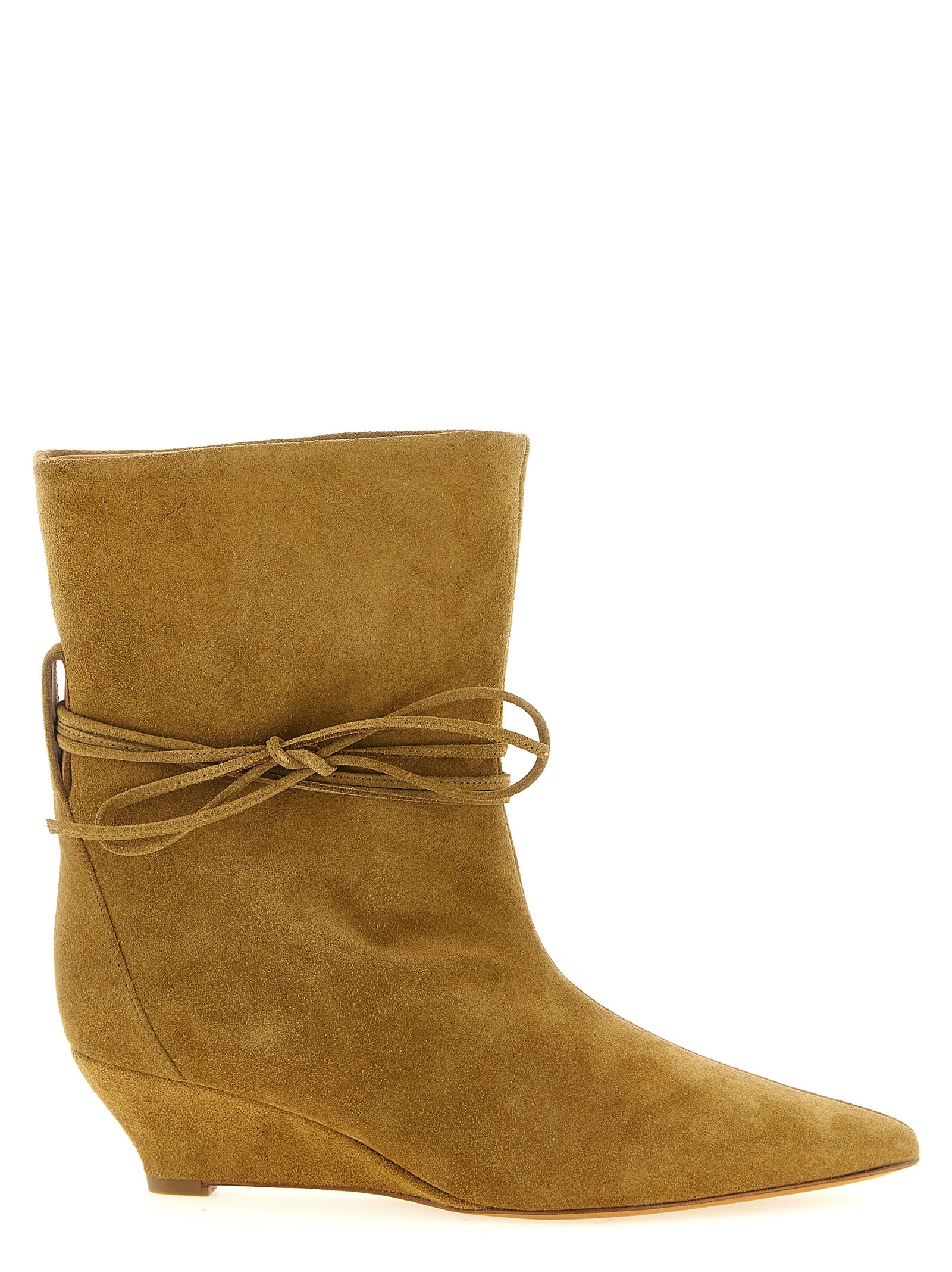 ODISSI Beige Calfskin Ankle Women's Boots