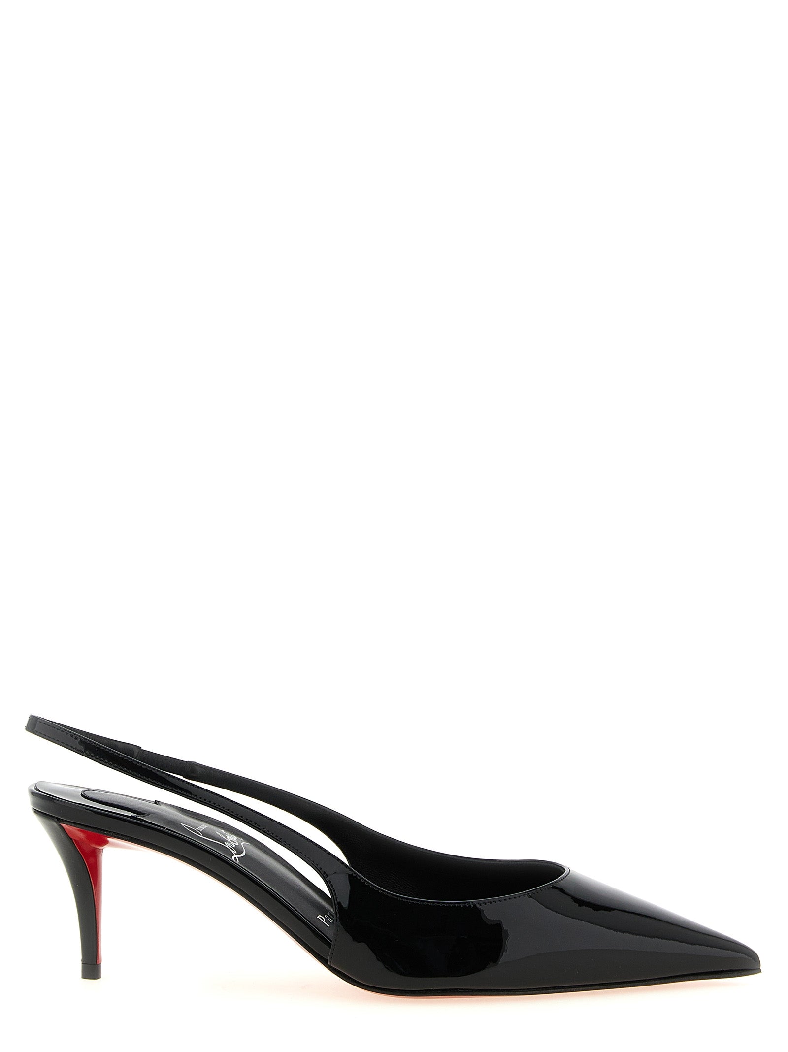 Christian Louboutin Black Calfskin Mid Heel Women's Pumps