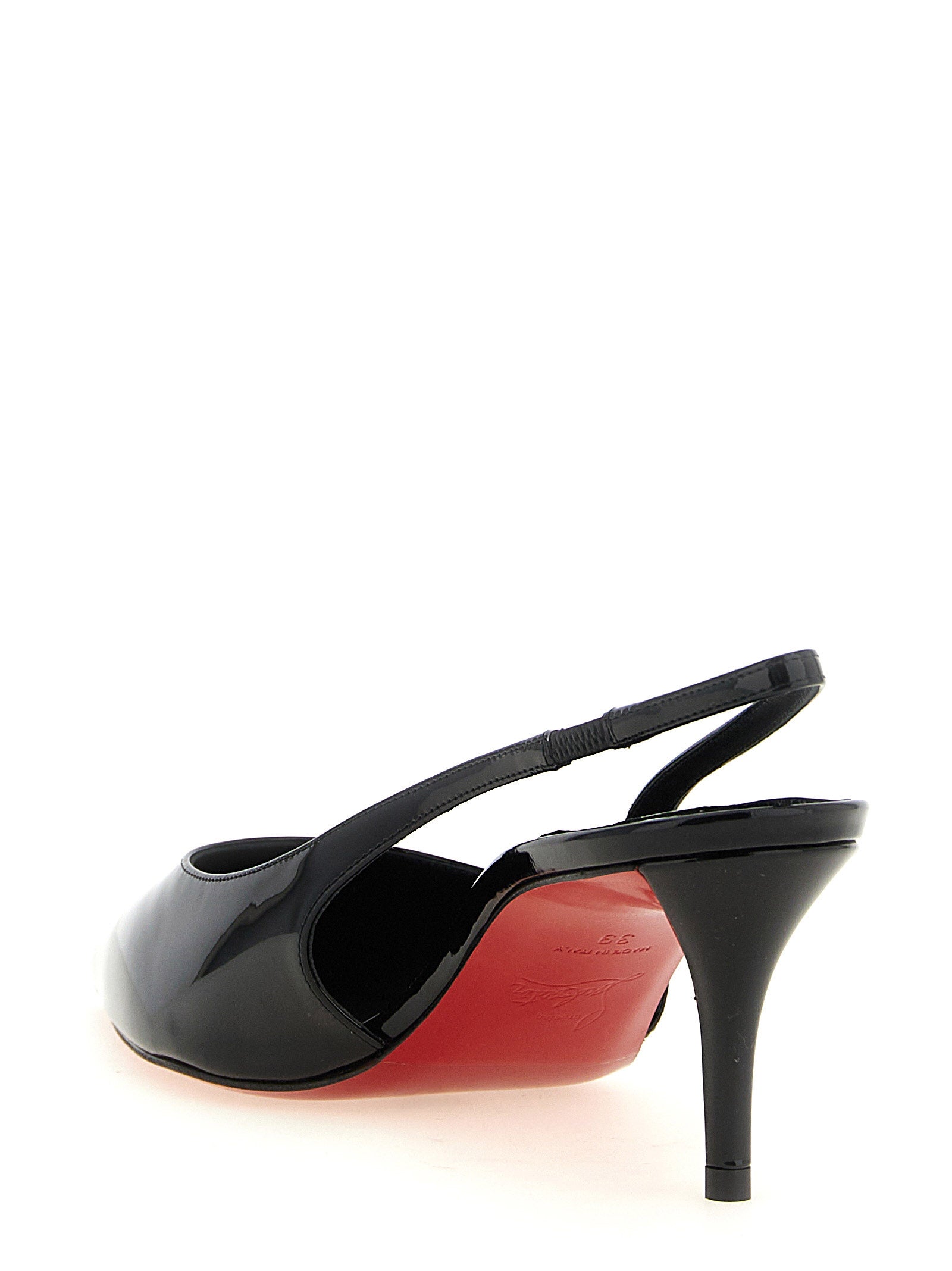 Christian Louboutin Black Calfskin Mid Heel Women's Pumps