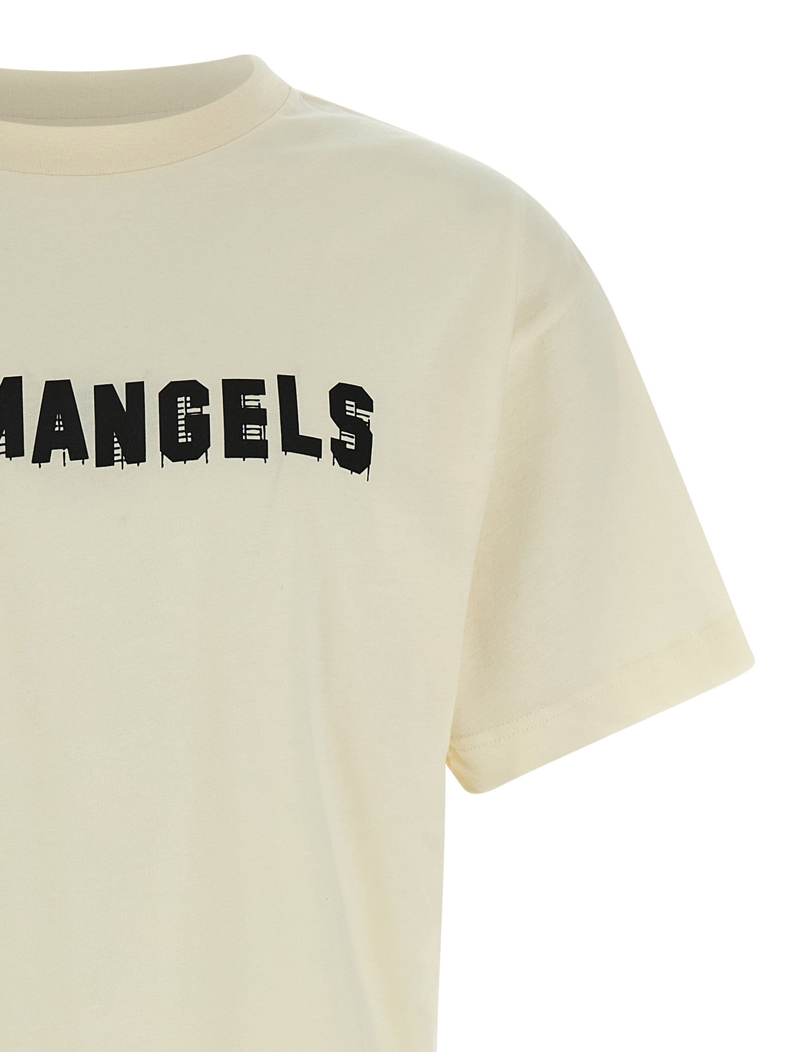 Palm Angels White Cotton Men's T-Shirt