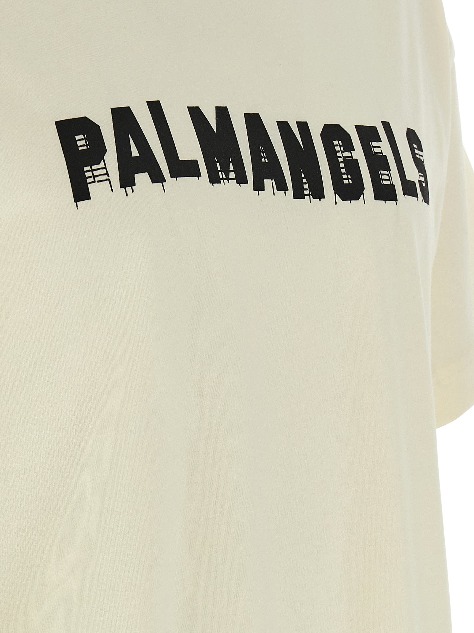 Palm Angels White Cotton Men's T-Shirt