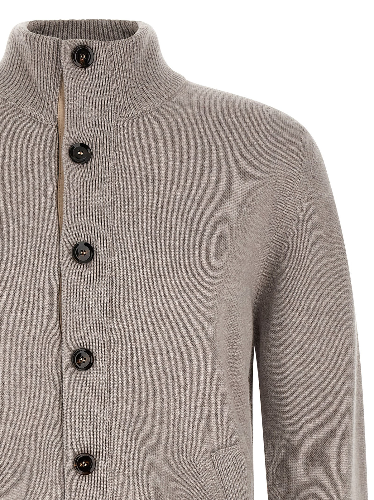 Brioni Beige Cashmere Men's Cardigan