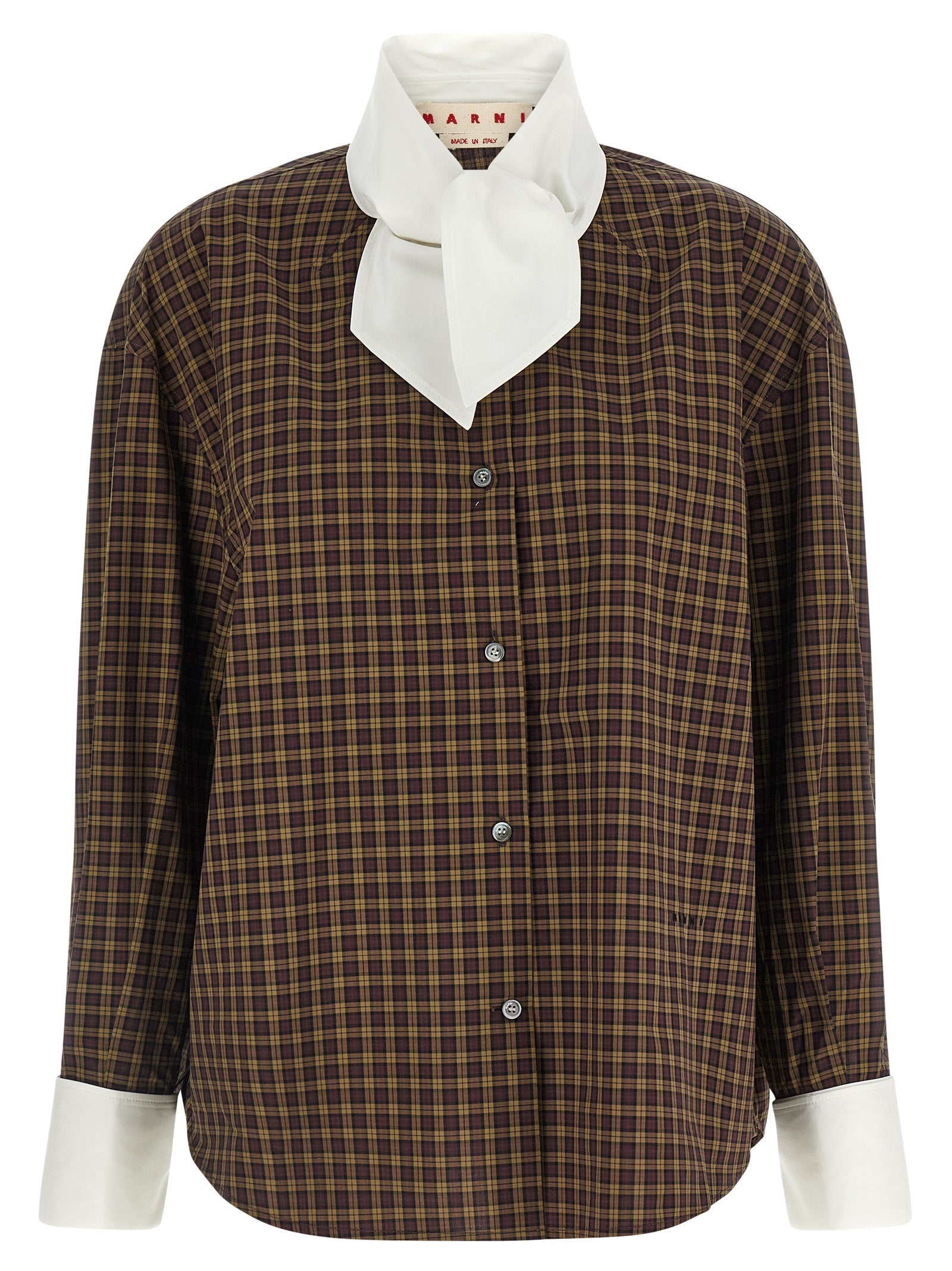 Marni Brown Cotton Women's Blouse