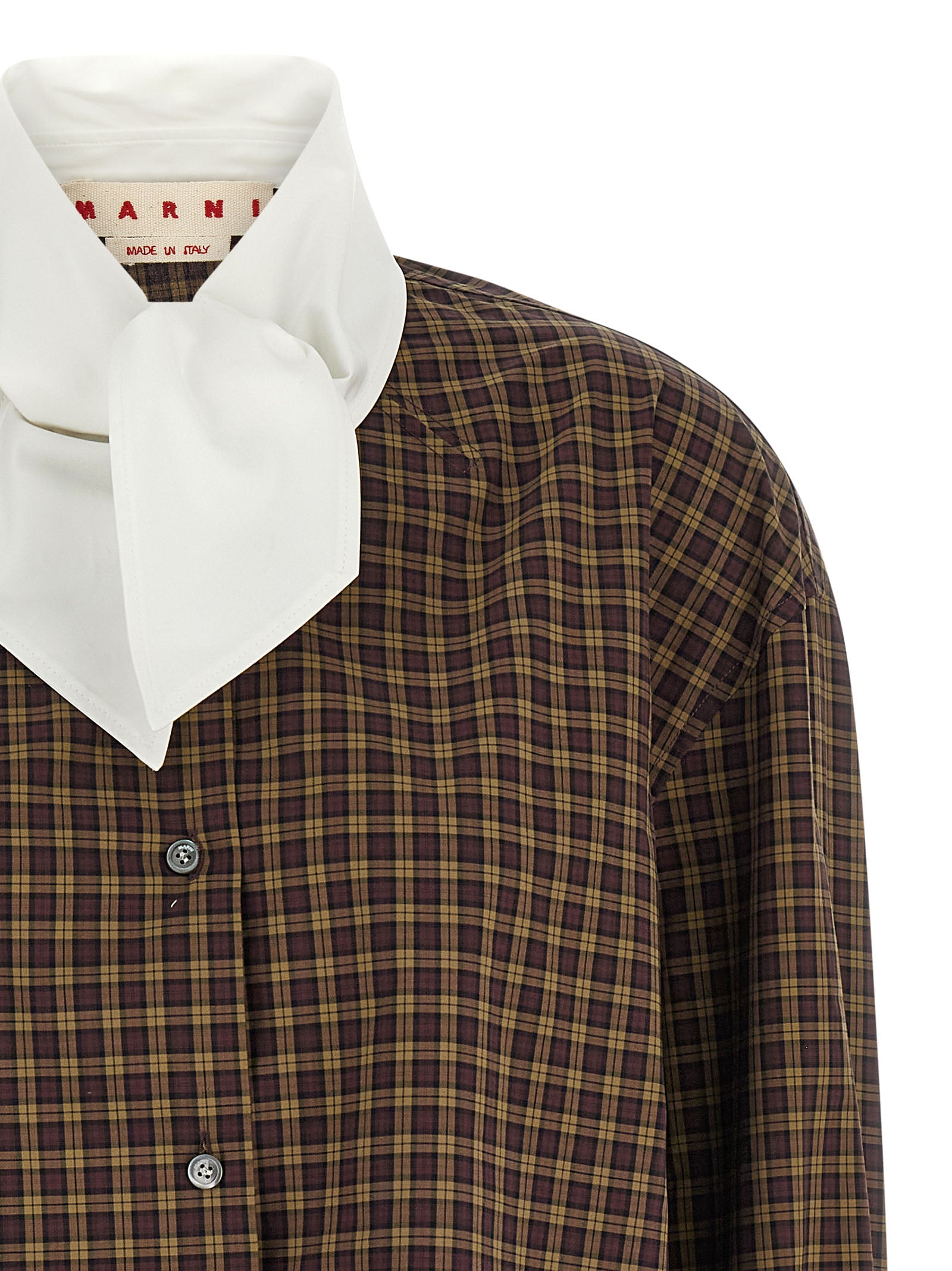 Marni Brown Cotton Women's Blouse