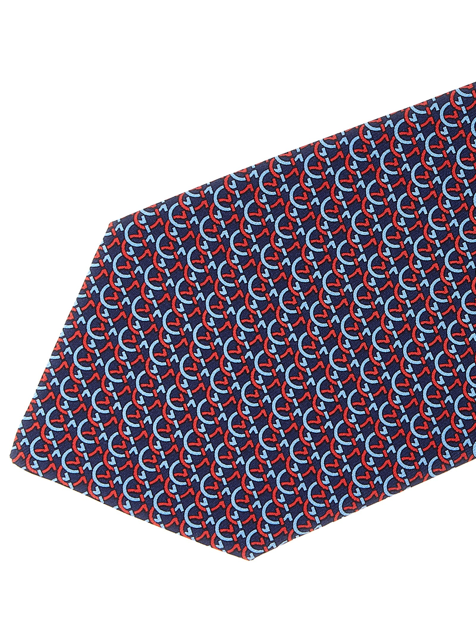Ferragamo Multicolor Silk Men's Scarf