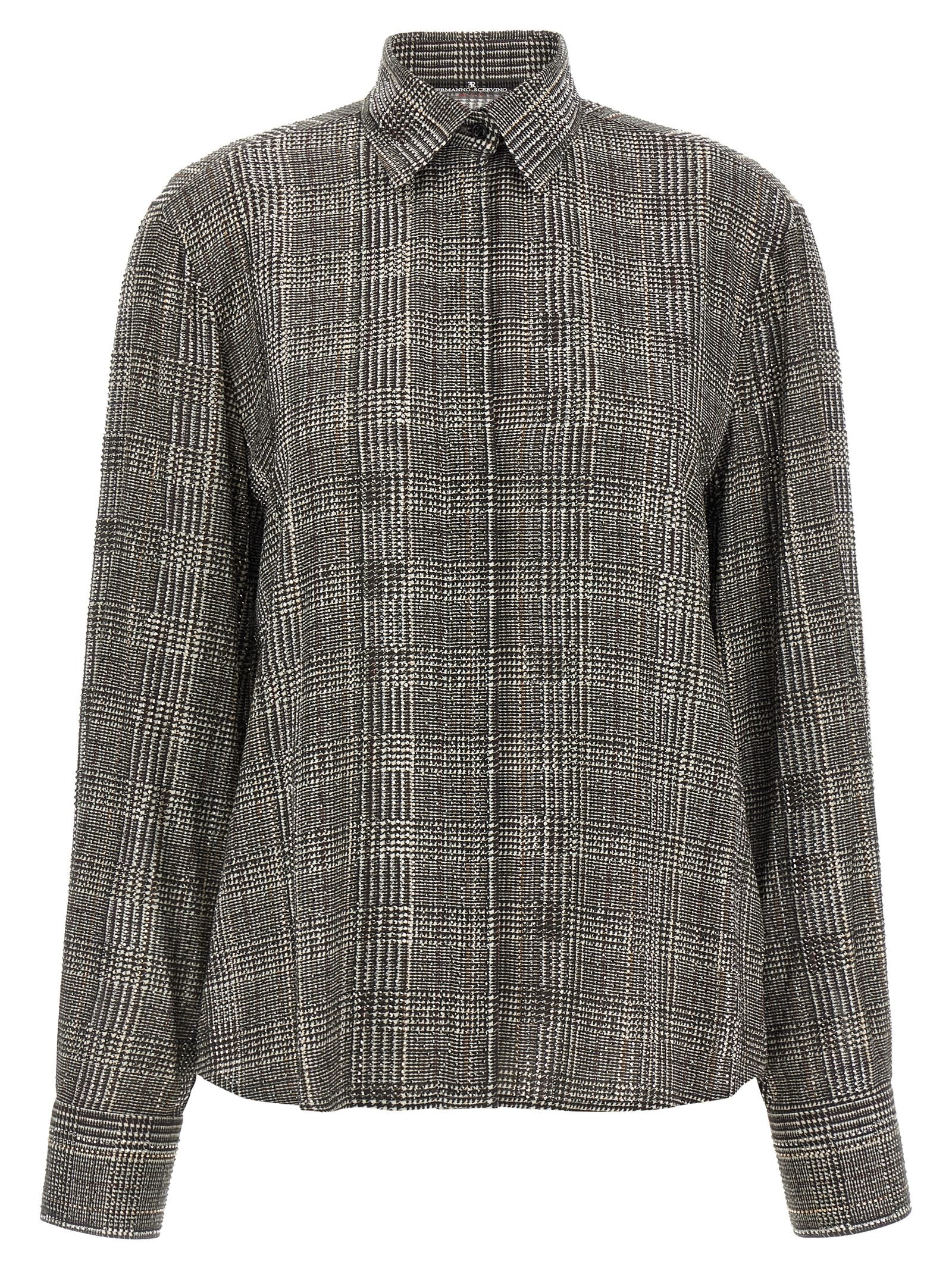 Ermanno Scervino Gray Viscose Women's Blouse