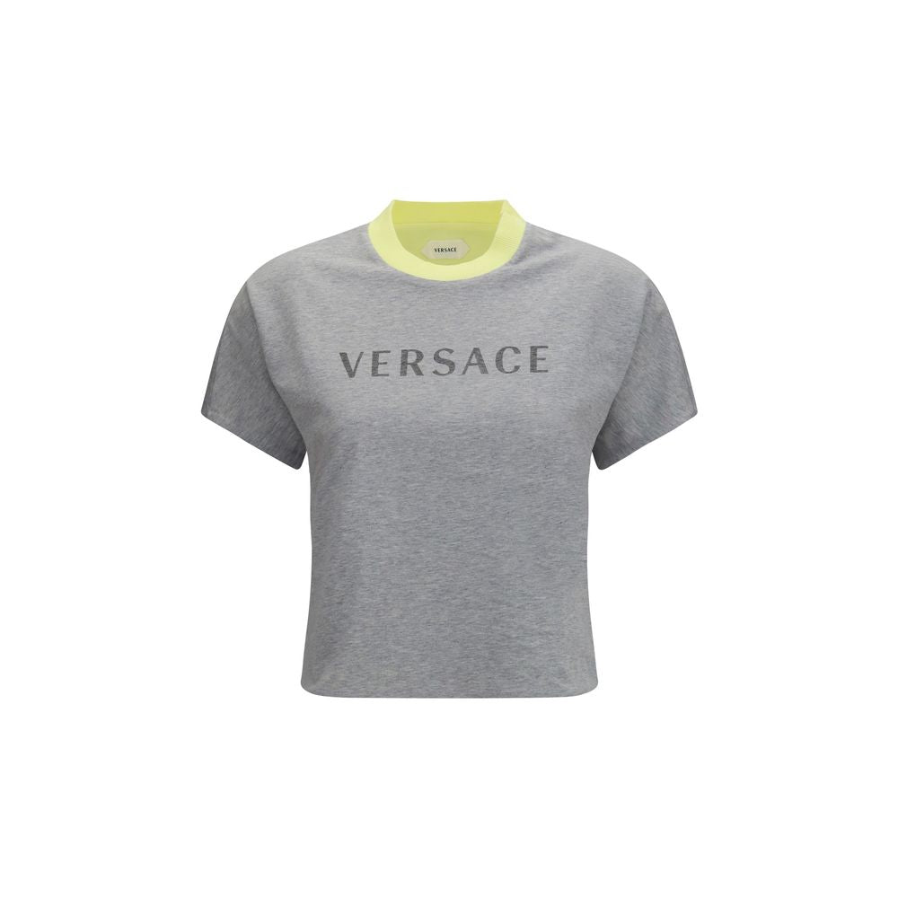 Versace Gray Cotton Women's T-Shirt