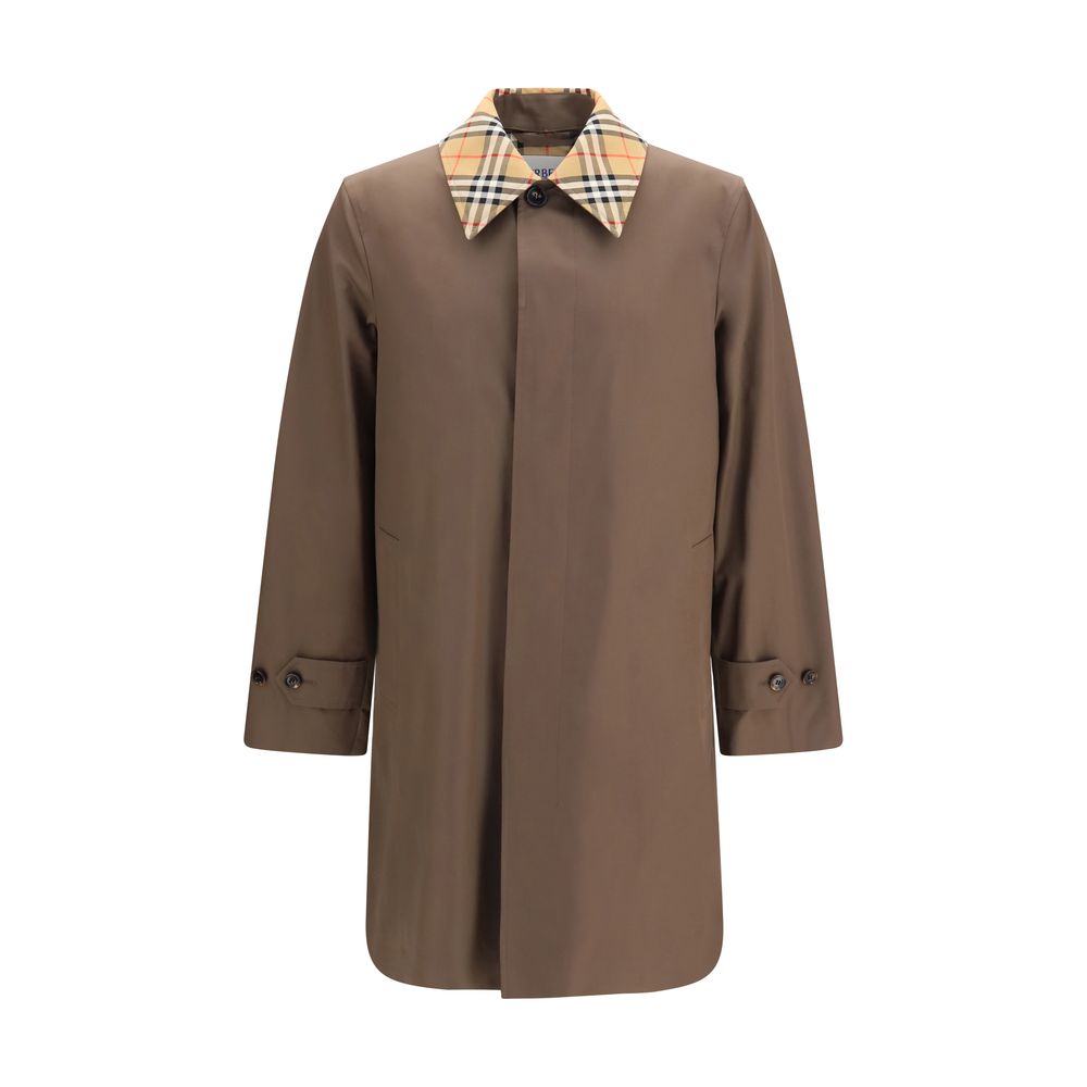 Burberry Brown Cotton Men's Coat