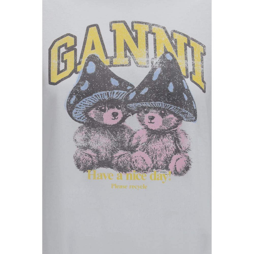 Ganni White Cotton Women's Sportswear