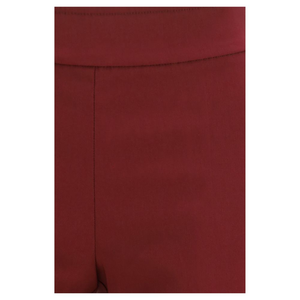 Avenue Montaigne Bordeaux Viscose Casual Women's Pants