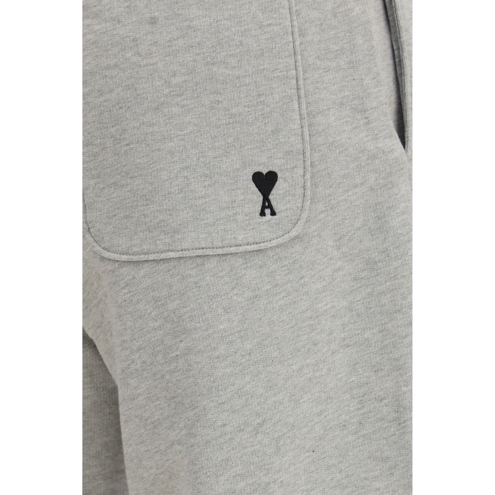 Ami Paris Gray Cotton Women's Sweatsuit