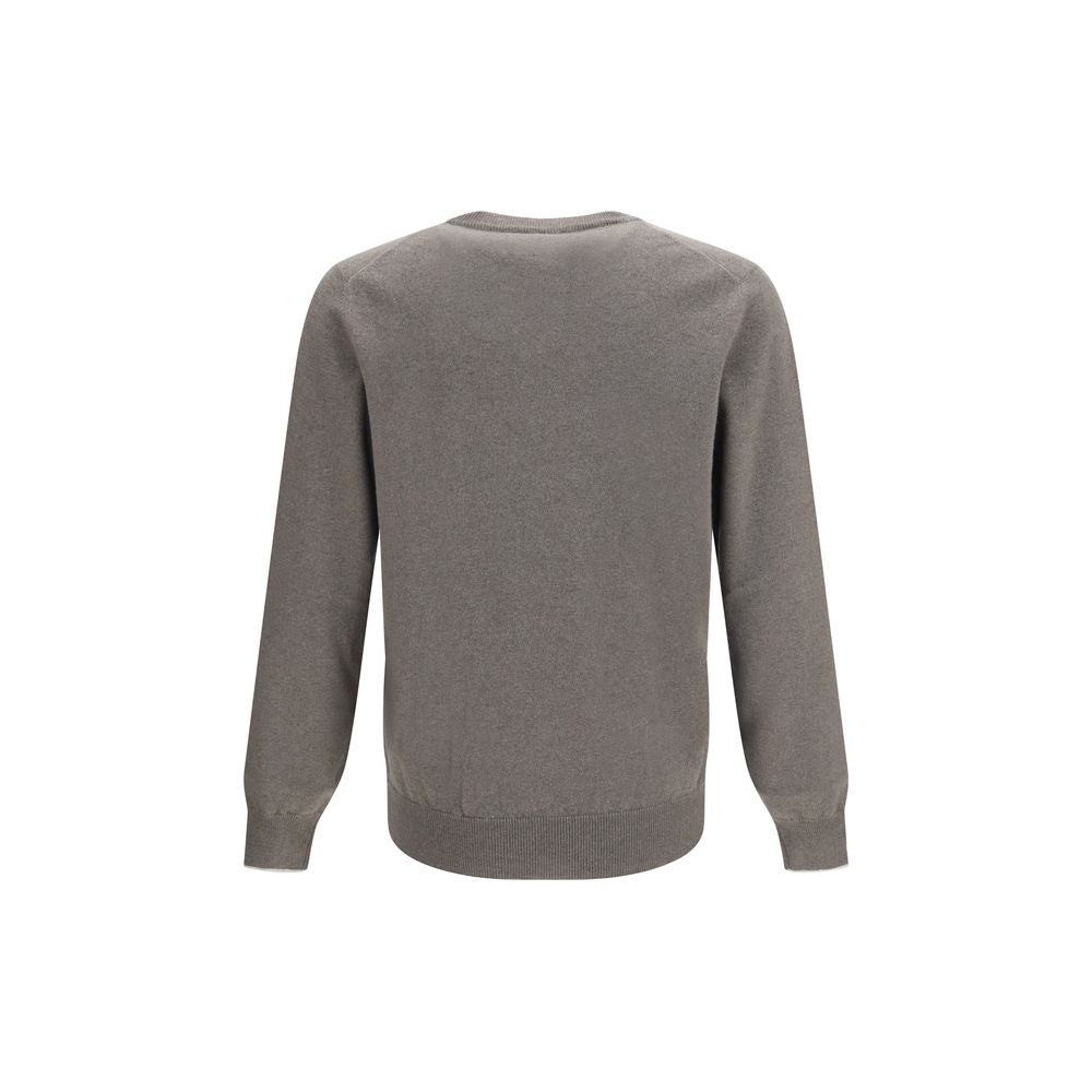Brunello Cucinelli Gray Cashmere Men's Sweater
