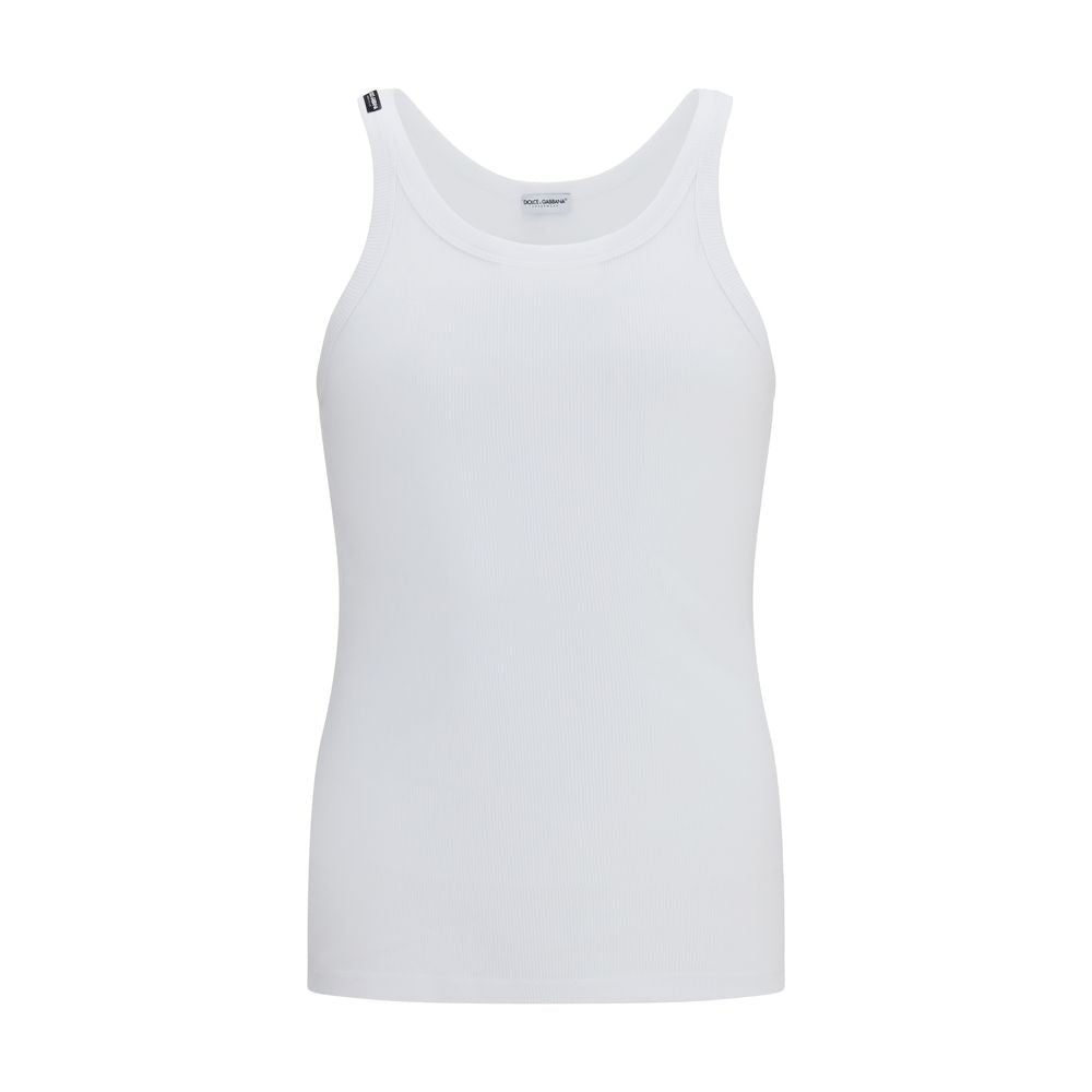 Dolce & Gabbana White Cotton Men's Top