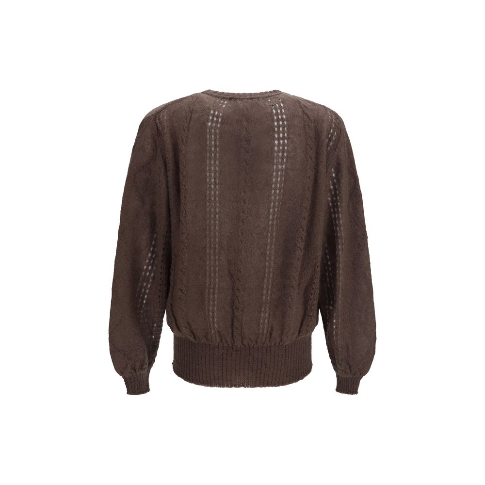 Magliano Brown Mohair Men's Cardigan