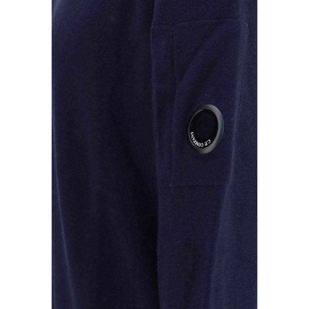 C.P. Company Blue Wool Oves Aries Men's Sweatshirt