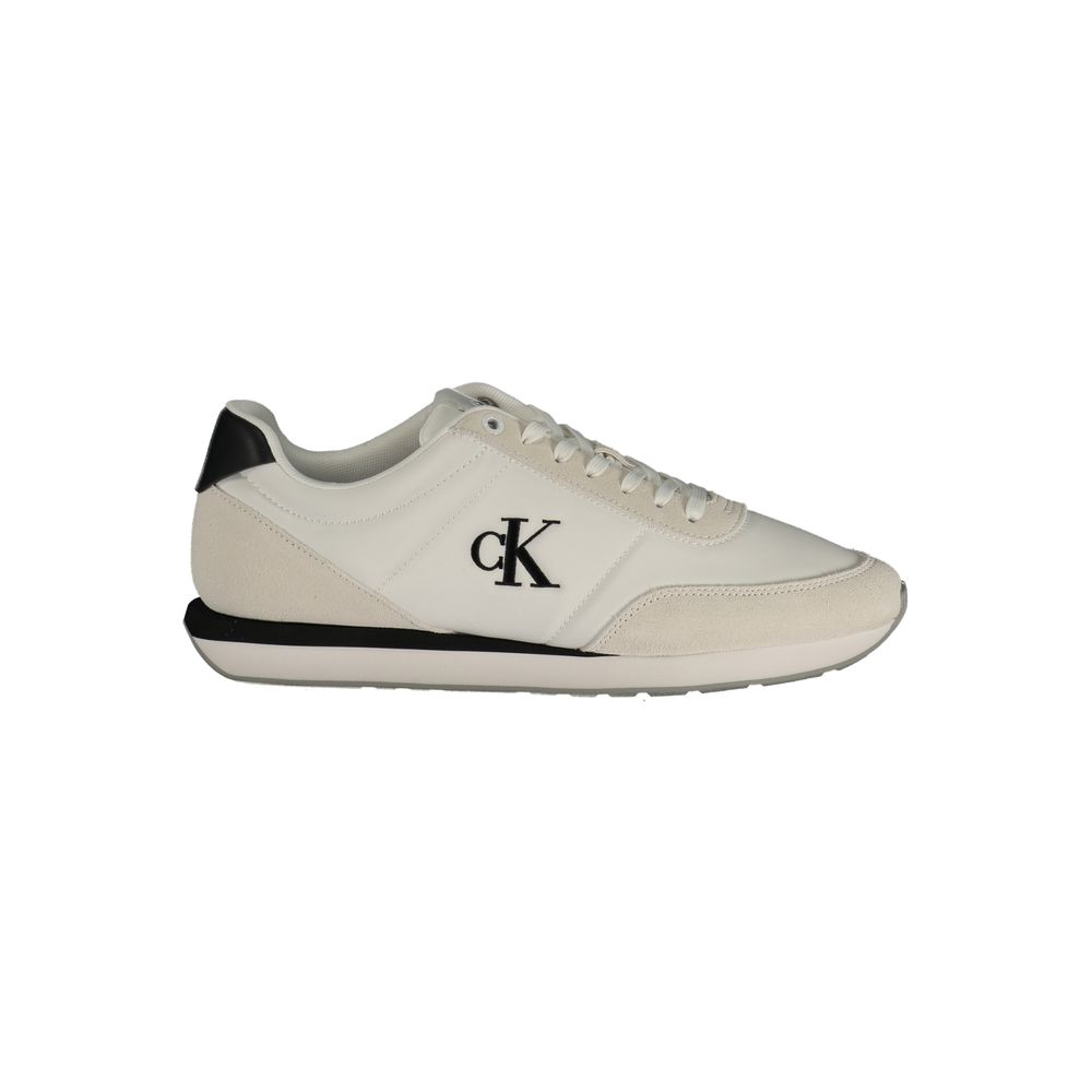 Calvin Klein White Polyester Athletic Men's Sneakers