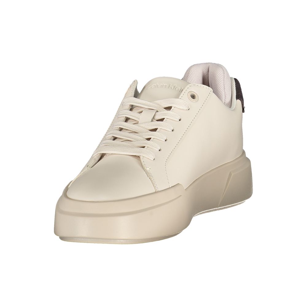 Calvin Klein White Polyester Athletic Women's Sneakers