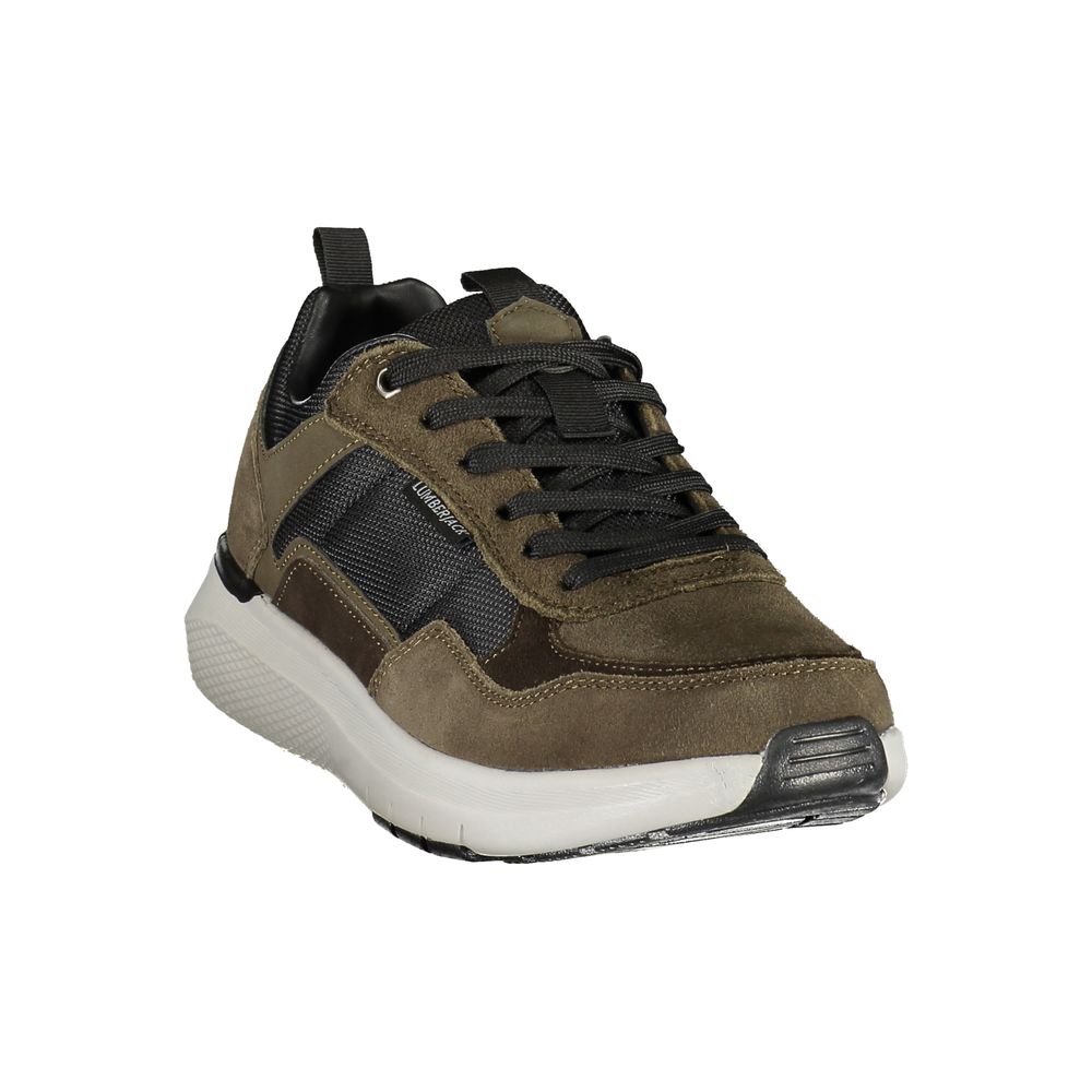 Lumberjack Green Polyester Athletic Men's Sneakers