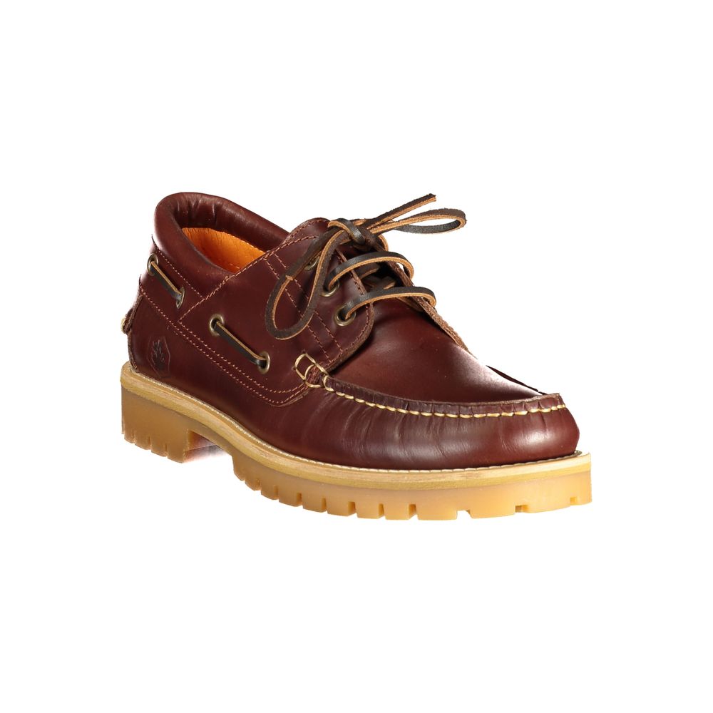 Lumberjack Brown Leather Slip-On Men's Loafers