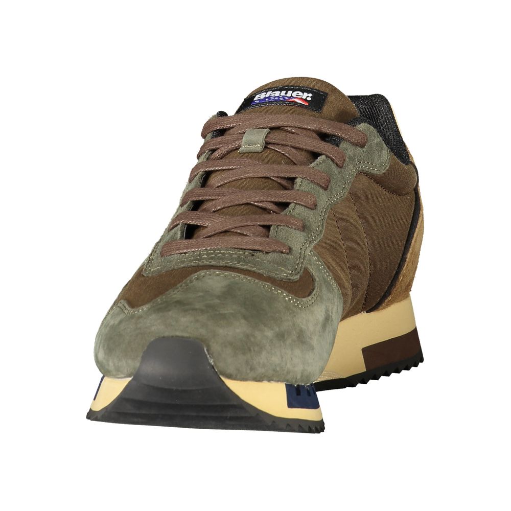 Blauer Brown Polyester Athletic Men's Sneakers