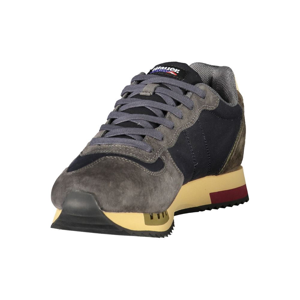 Blauer Blue Polyester Athletic Men's Sneakers