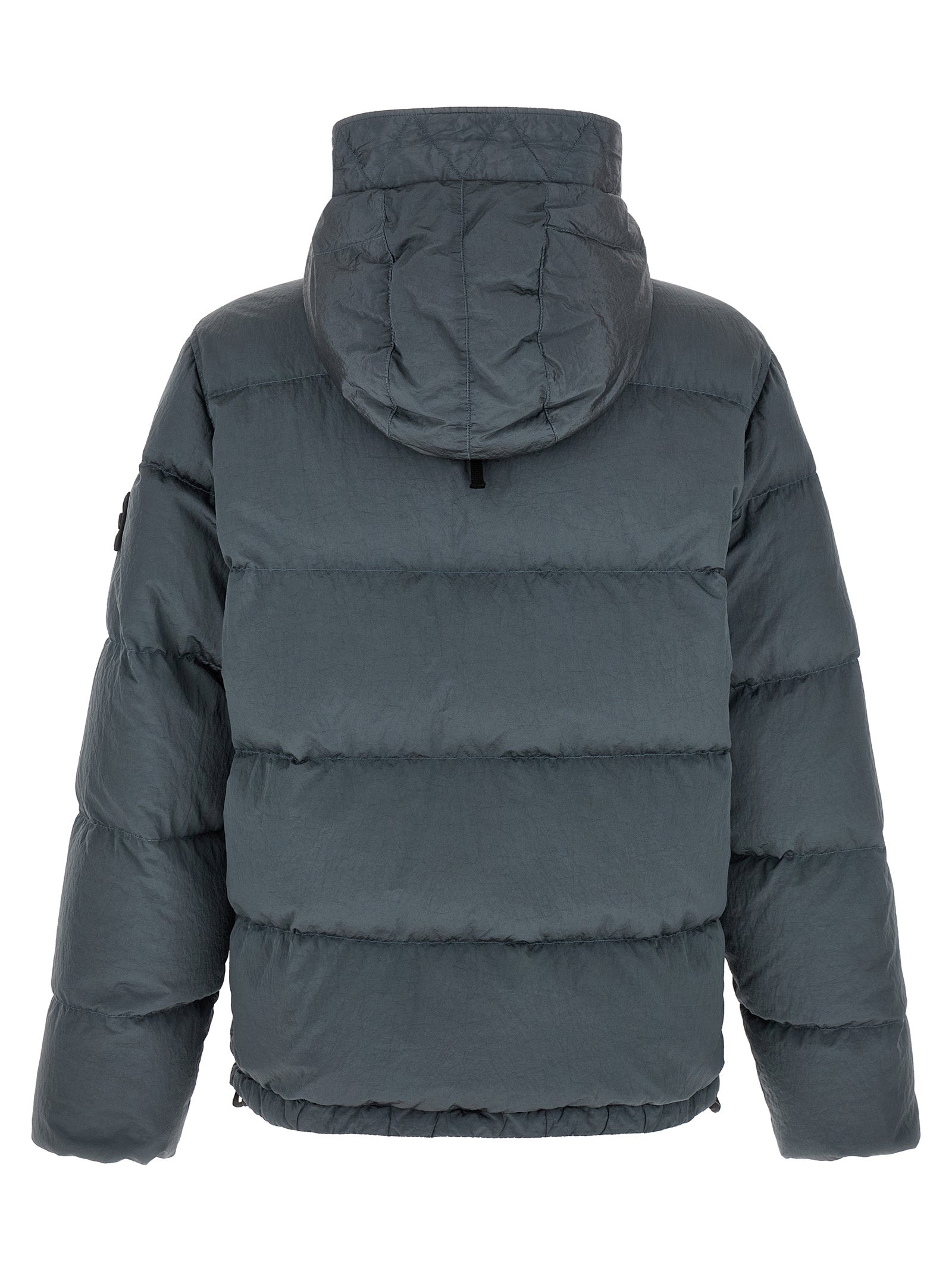 Stone Island Gray Polyamide Full-Length Men's Jacket