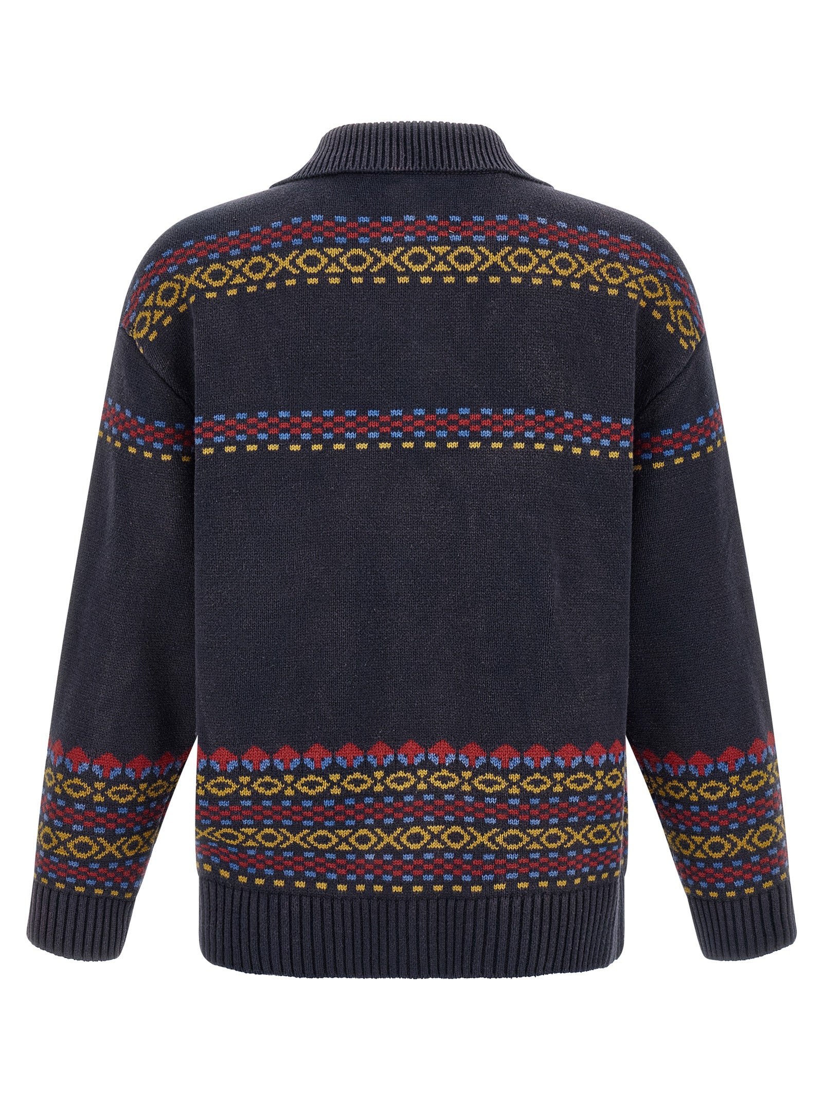 FOUND Blue Cotton Men's Cardigan