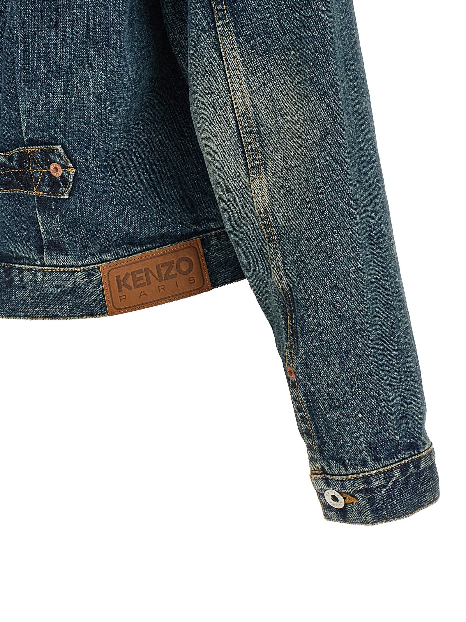 Kenzo Blue Cotton Denim Men's Jacket