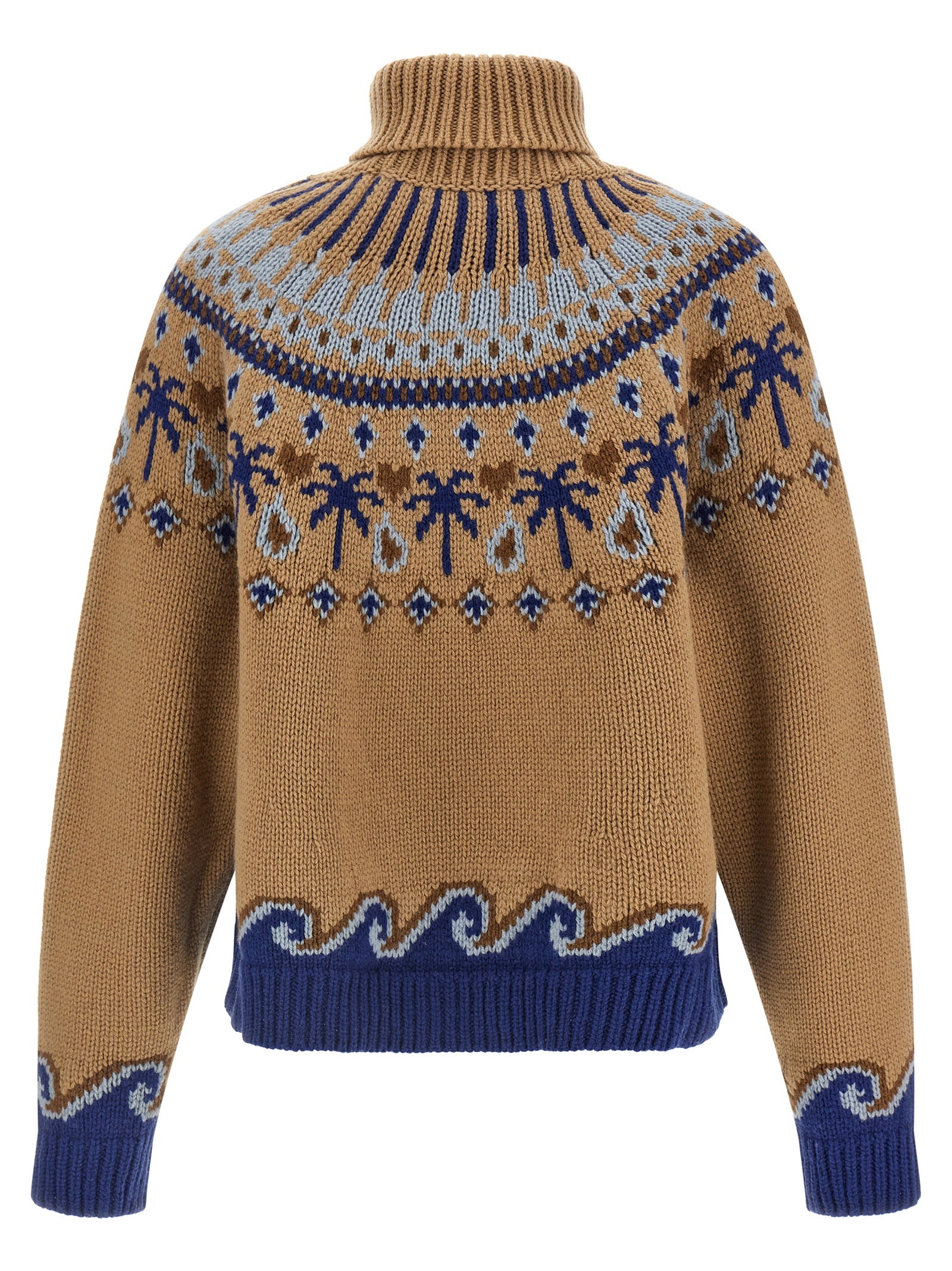 Alanui Beige Virgin Wool Women's Cardigan