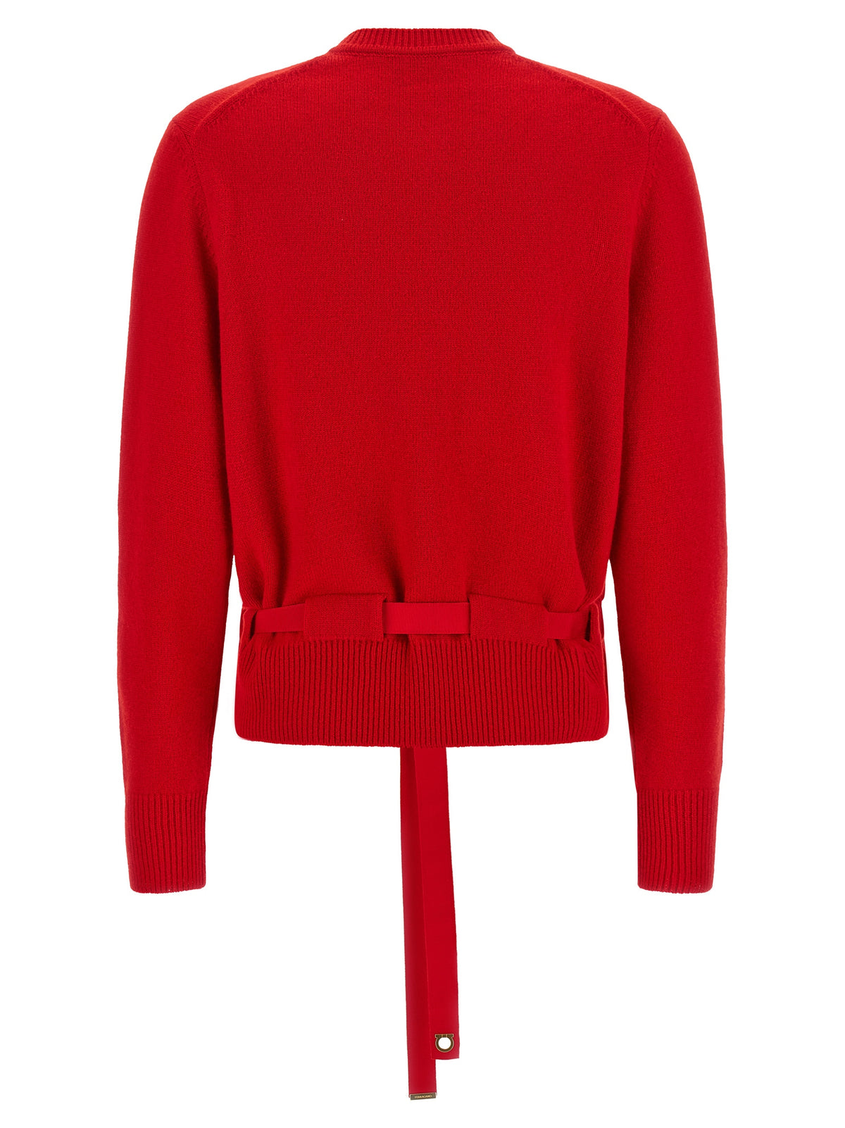 Ferragamo Red Cashmere Women's Cardigan