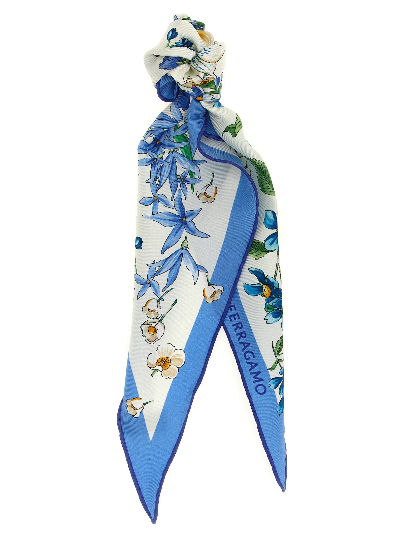 Ferragamo Blue Silk Women's Foulard