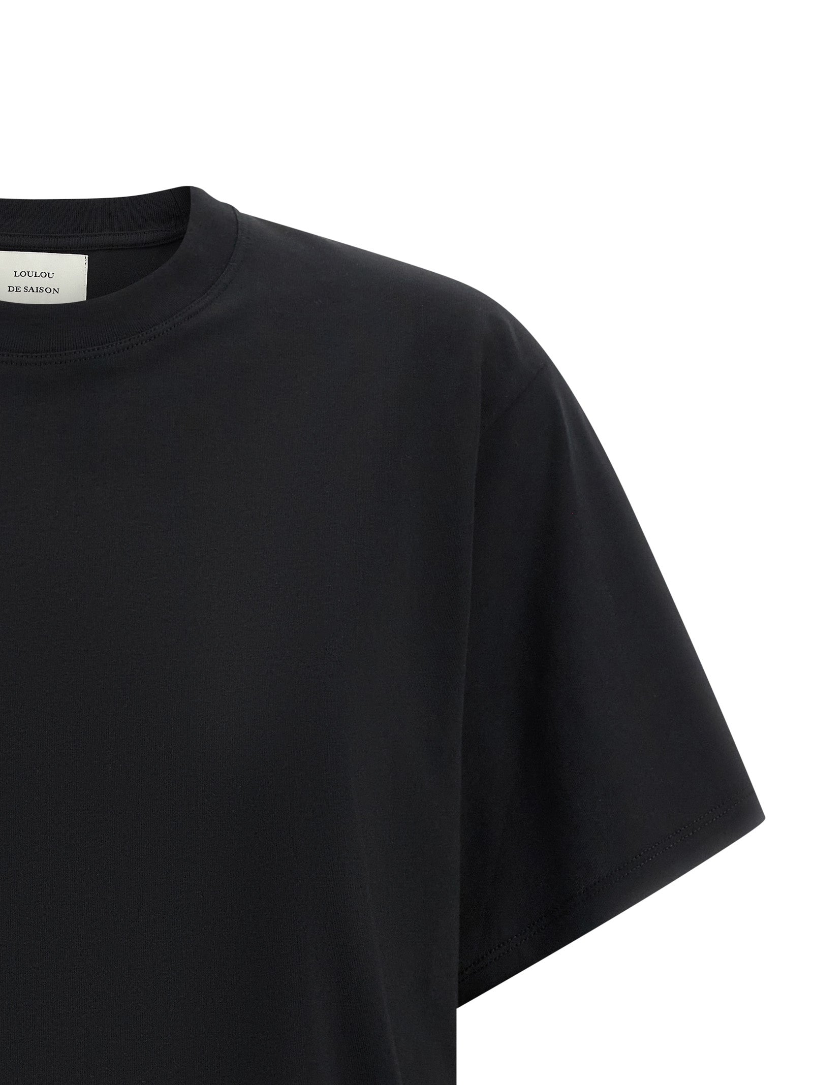 Loulou De Saison Black Cotton Women's T-Shirt