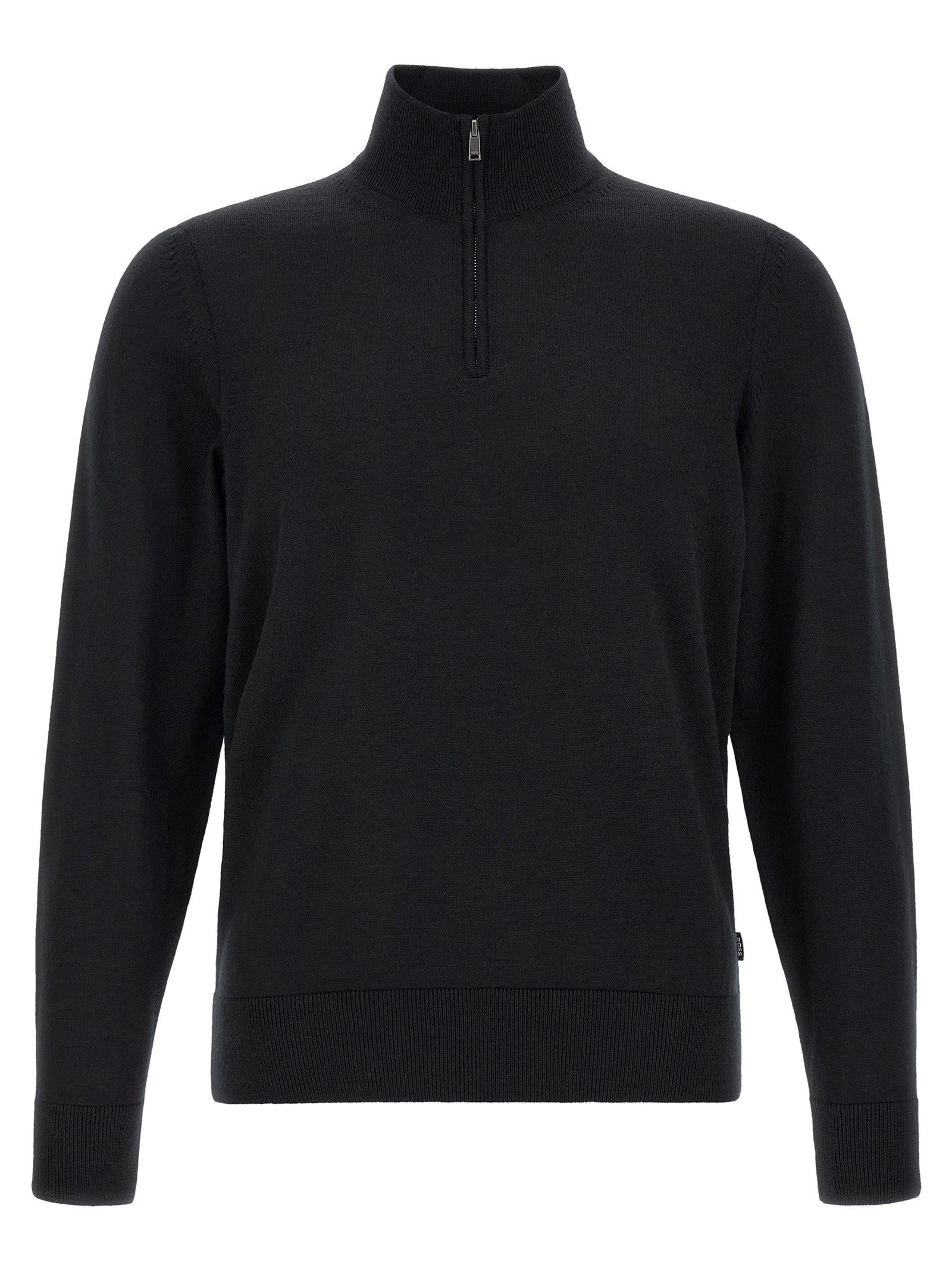 Hugo Boss Black Virgin Wool Men's Cardigan