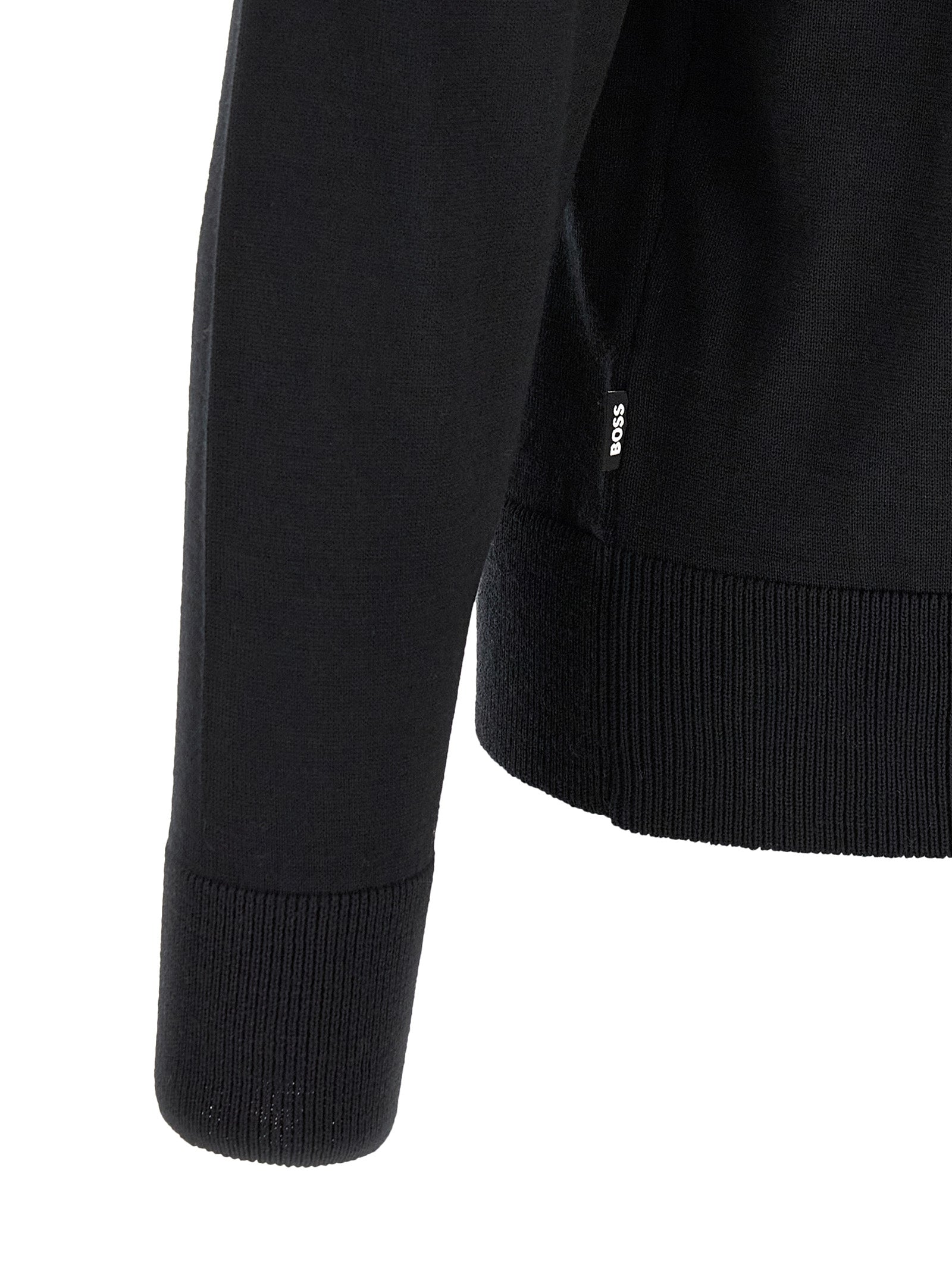 Hugo Boss Black Virgin Wool Men's Cardigan