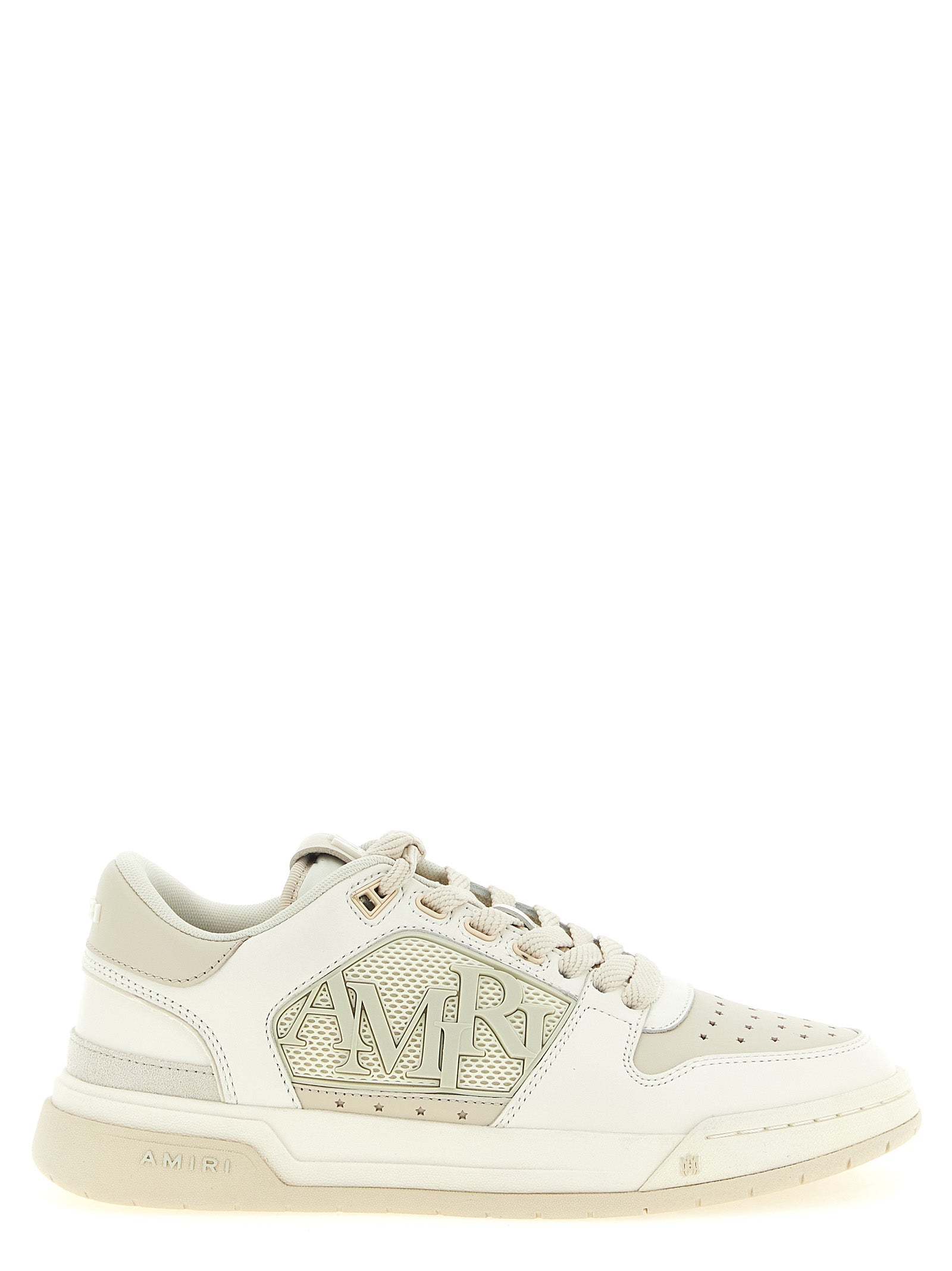 Amiri White Calfskin Low Top Men's Sneakers