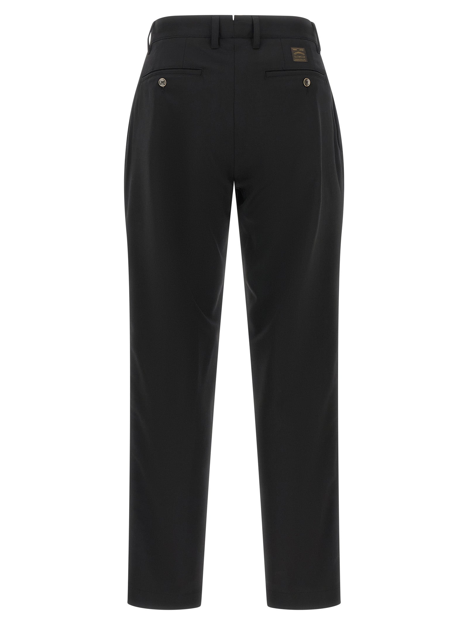 Incotex Black Polyester Dress Men's Pants