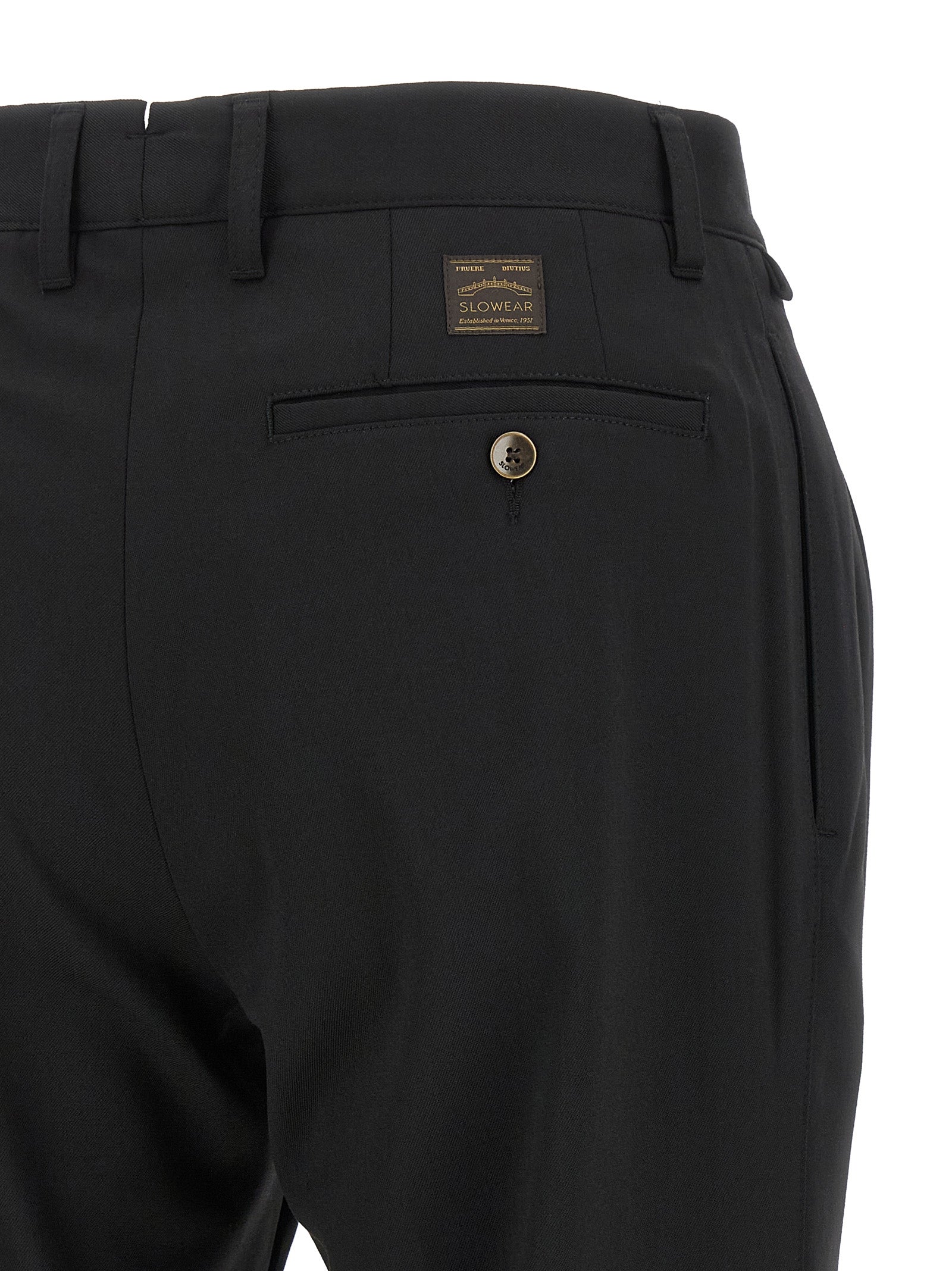 Incotex Black Polyester Dress Men's Pants