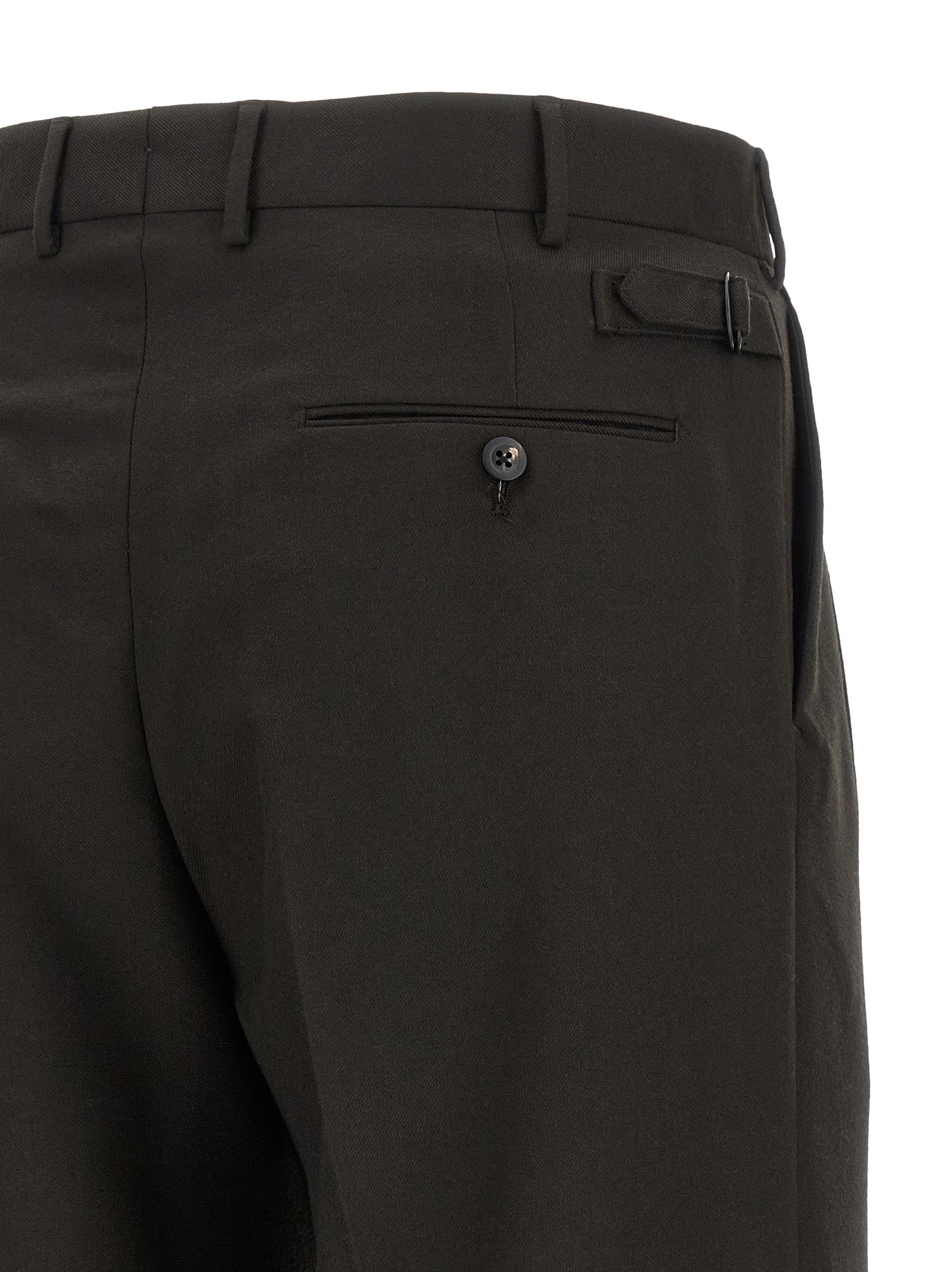 CELLAR DOOR Brown Polyester Dress Men's Pants