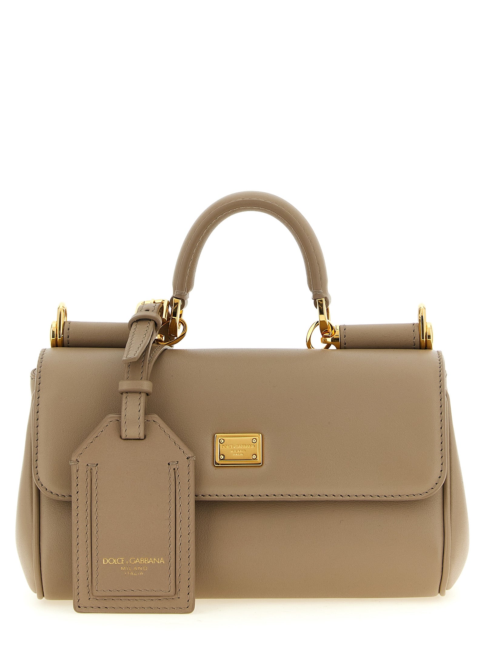 Dolce & Gabbana Beige Calfskin Crossbody Women's Bag