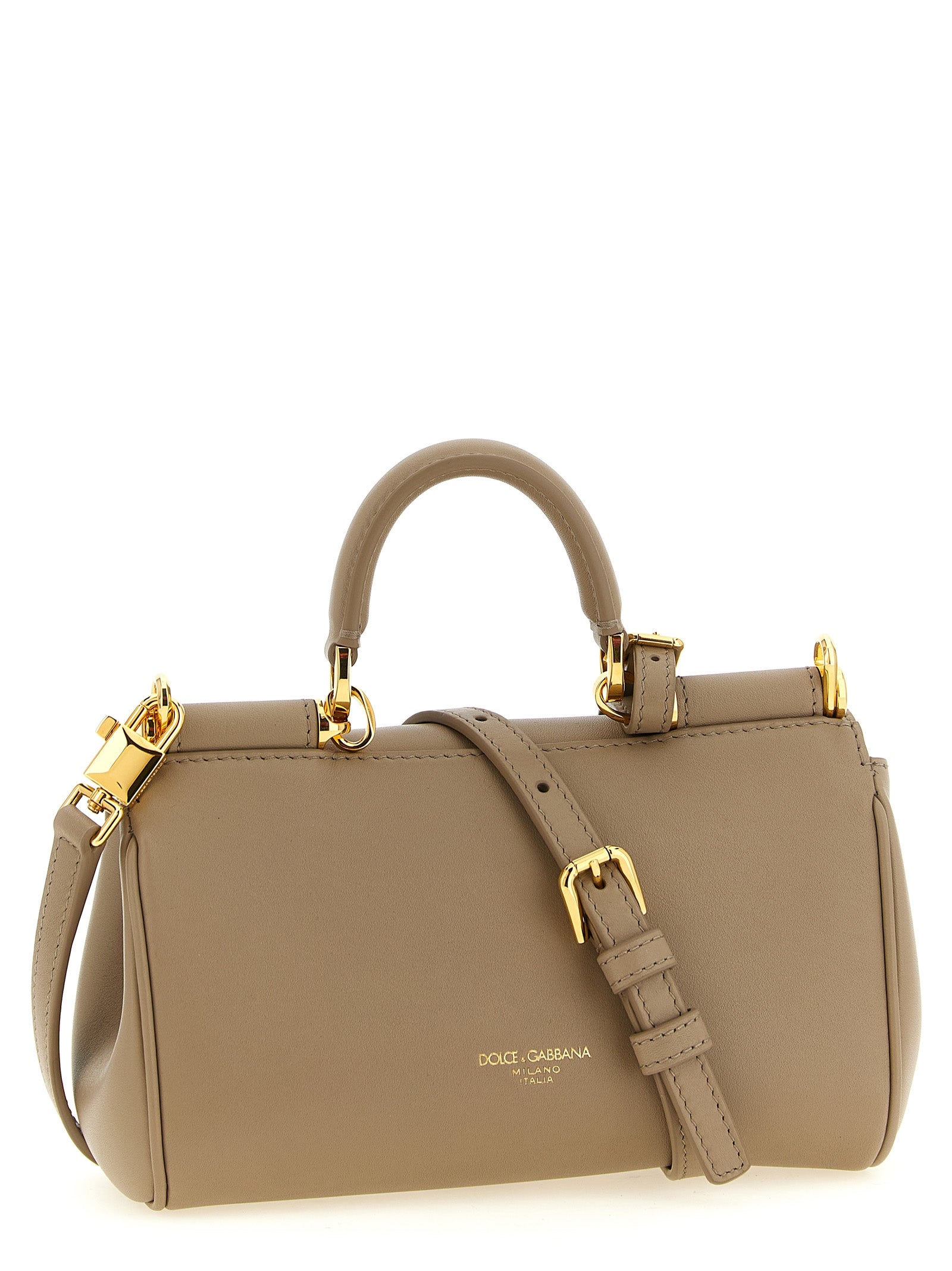 Dolce & Gabbana Beige Calfskin Crossbody Women's Bag