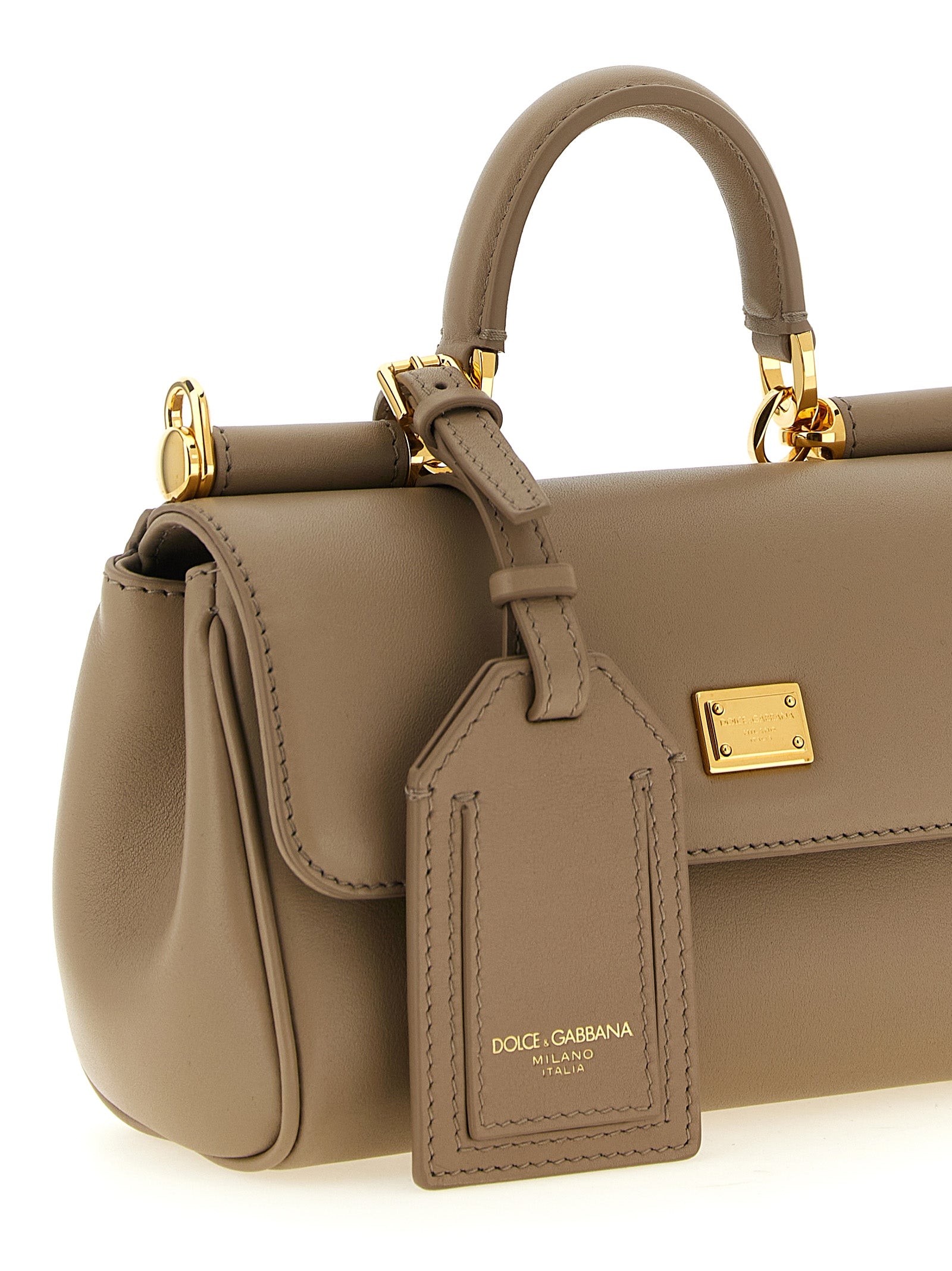 Dolce & Gabbana Beige Calfskin Crossbody Women's Bag