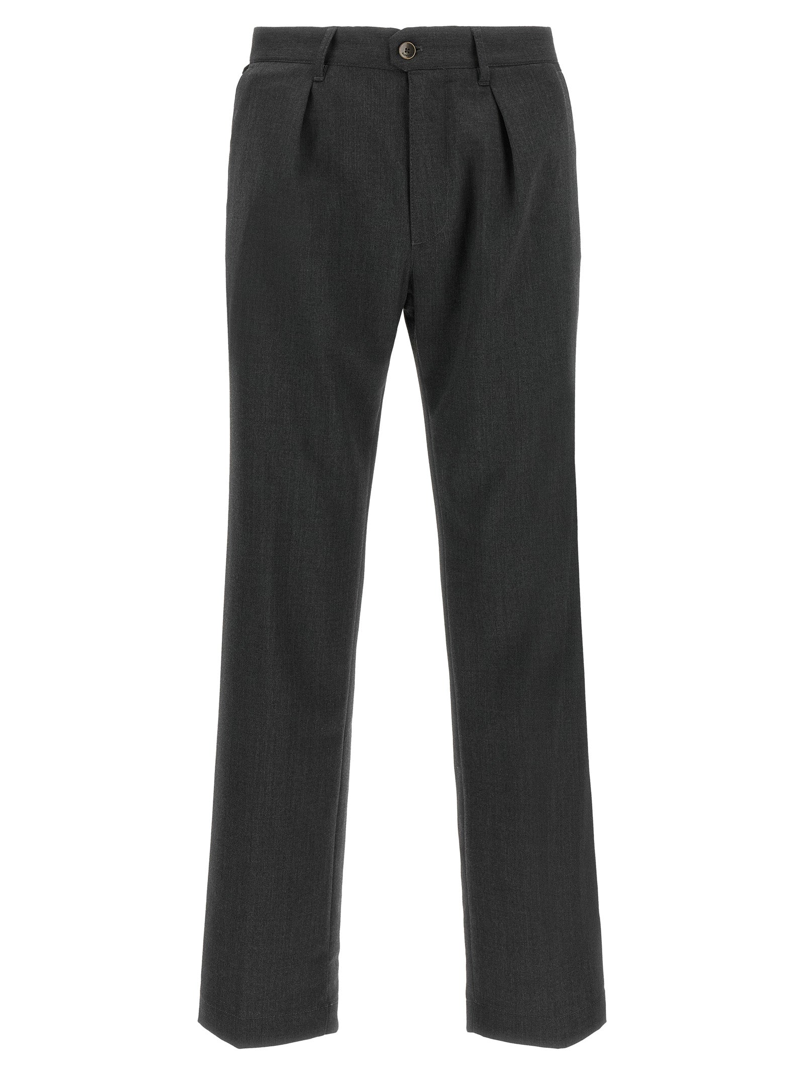 Incotex Gray Polyester Dress Men's Pants