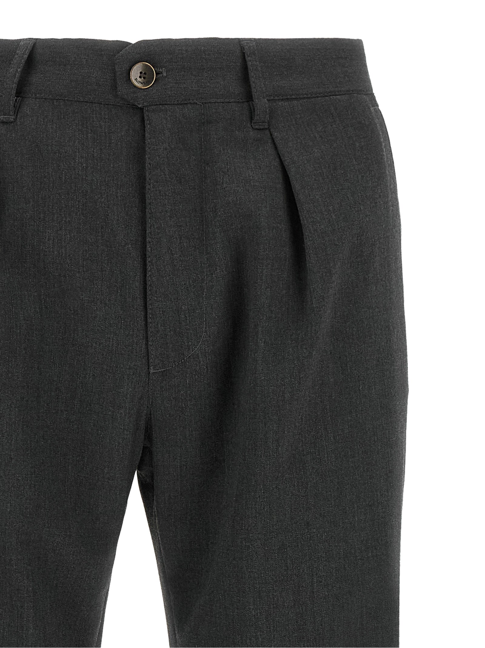 Incotex Gray Polyester Dress Men's Pants