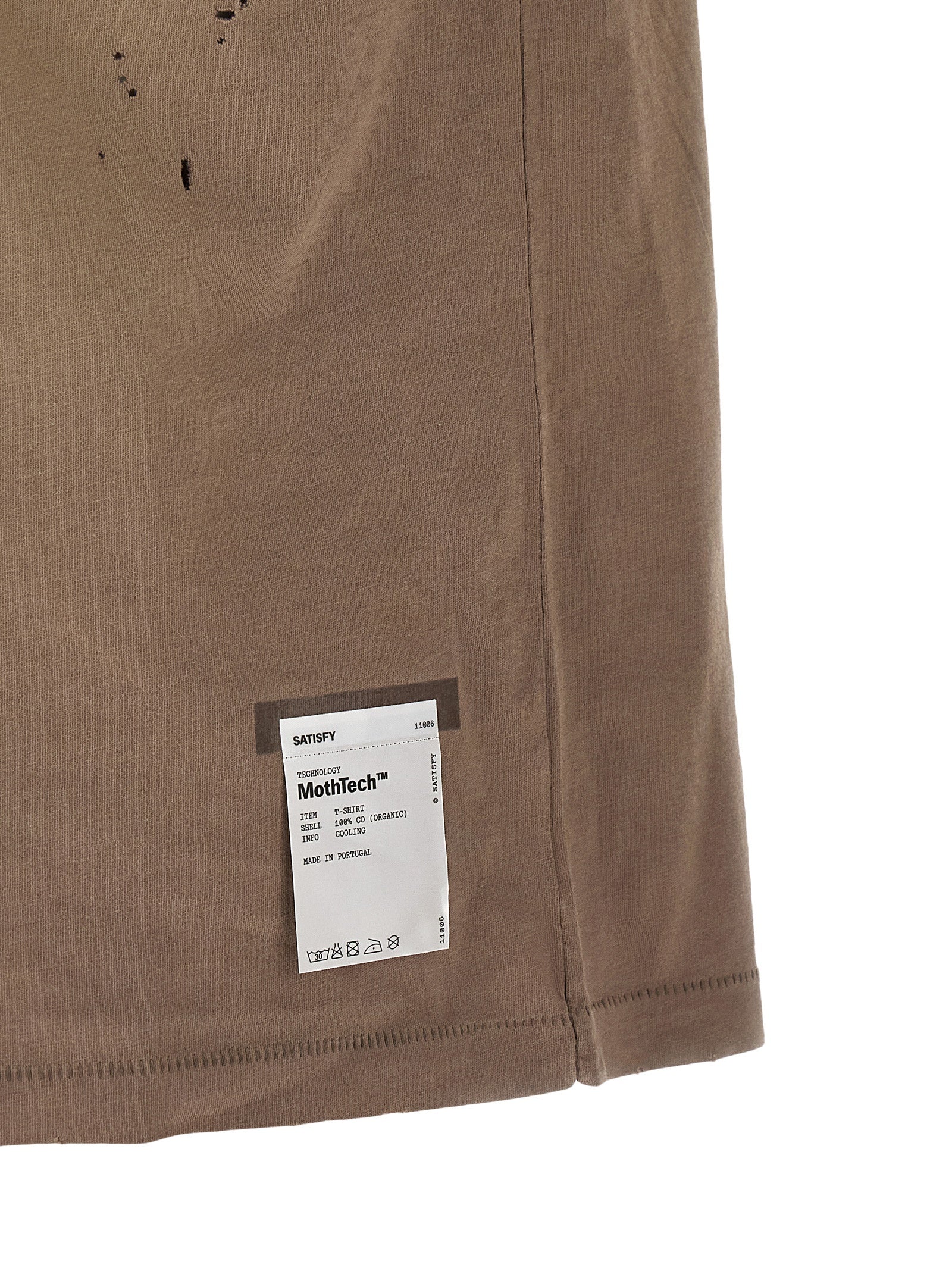 SATISFY Brown Cotton Men's T-Shirt