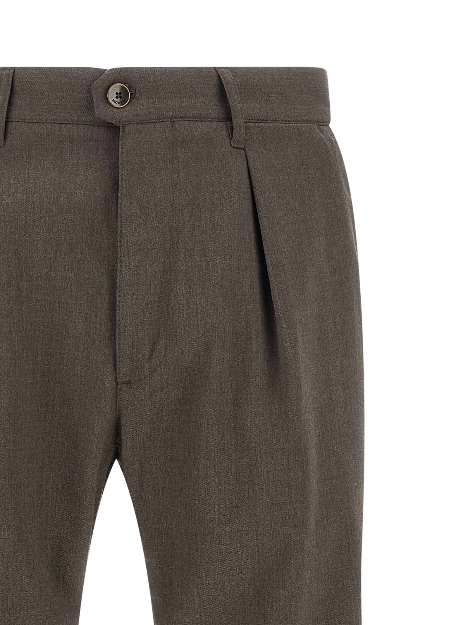 Incotex Brown Polyester Dress Men's Pants