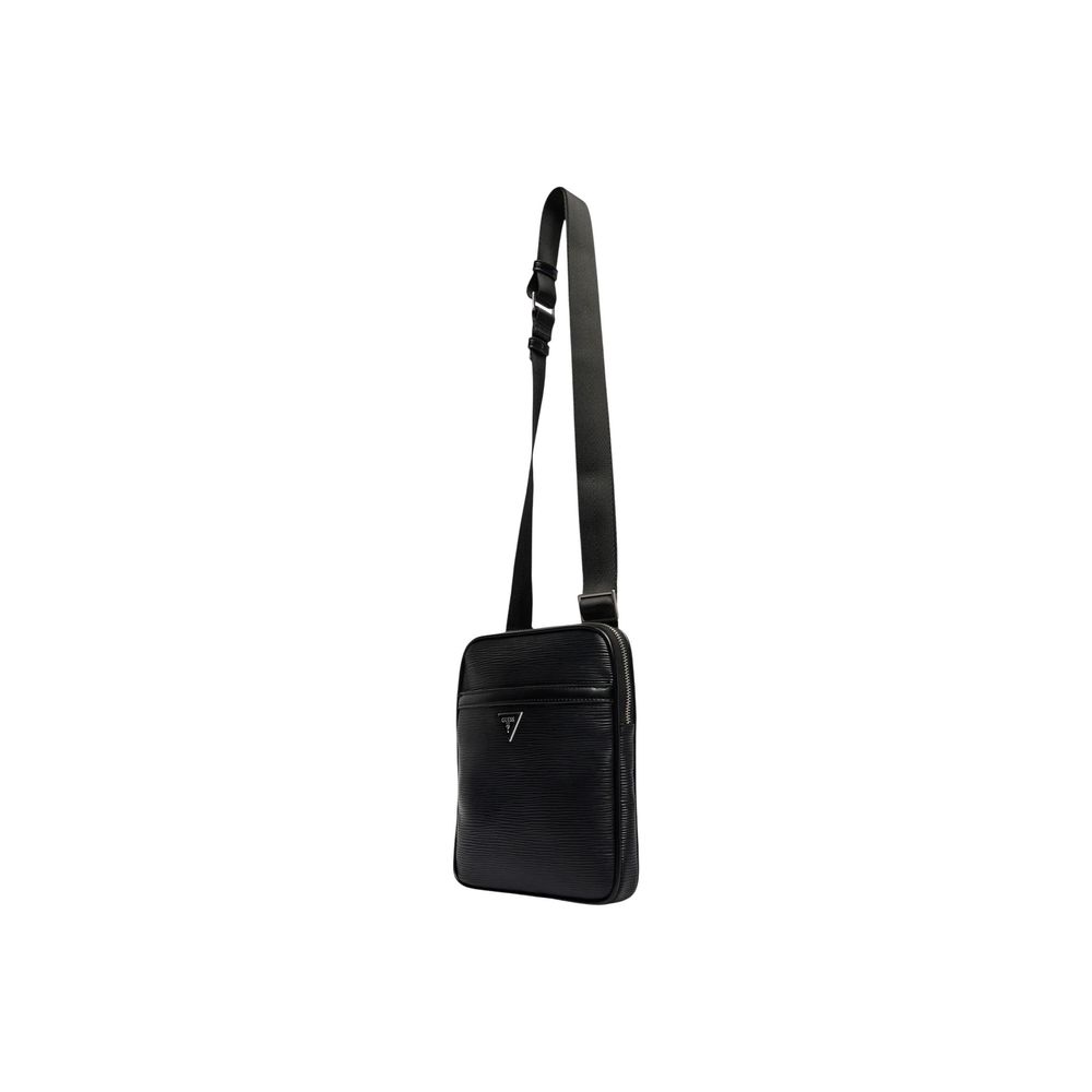Guess Black Polyethylene Messenger Men's Bag