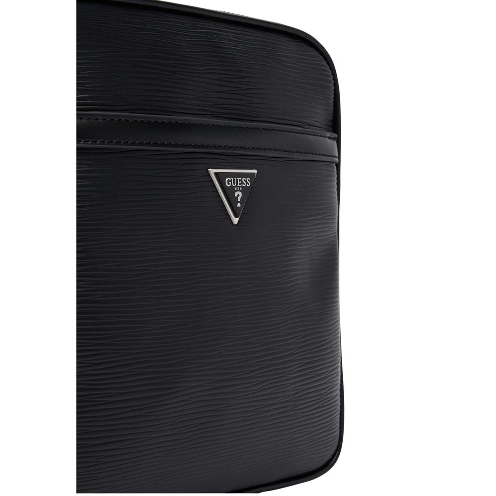 Guess Black Polyethylene Messenger Men's Bag