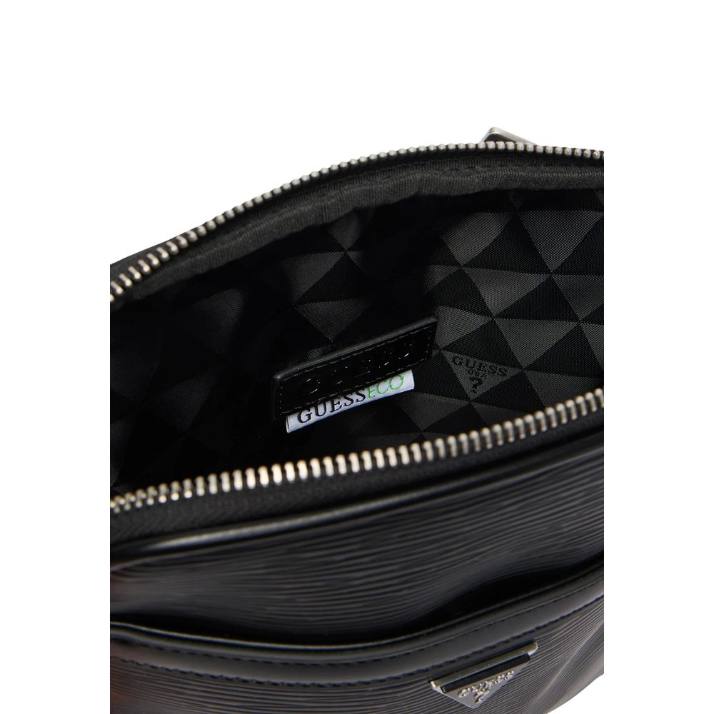 Guess Black Polyethylene Messenger Men's Bag