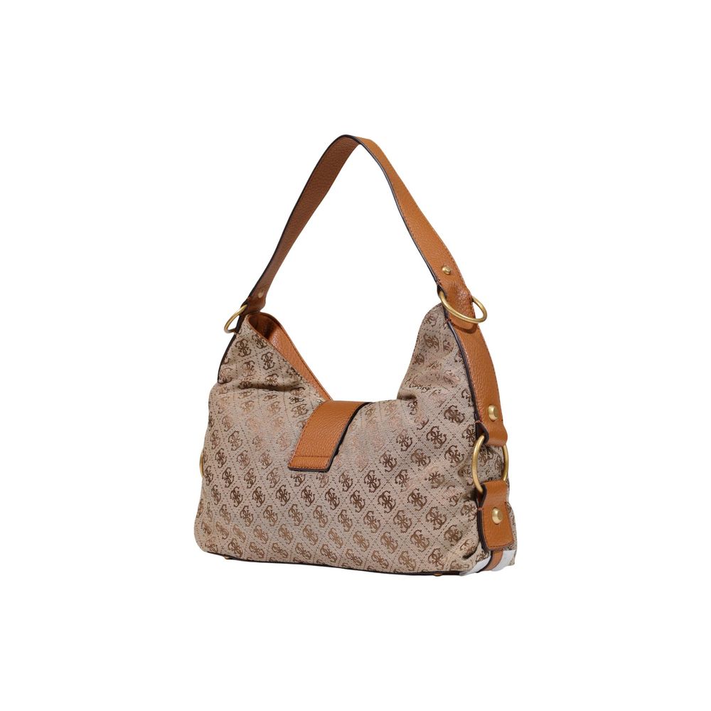 Guess Beige Polyester Women's Handbag